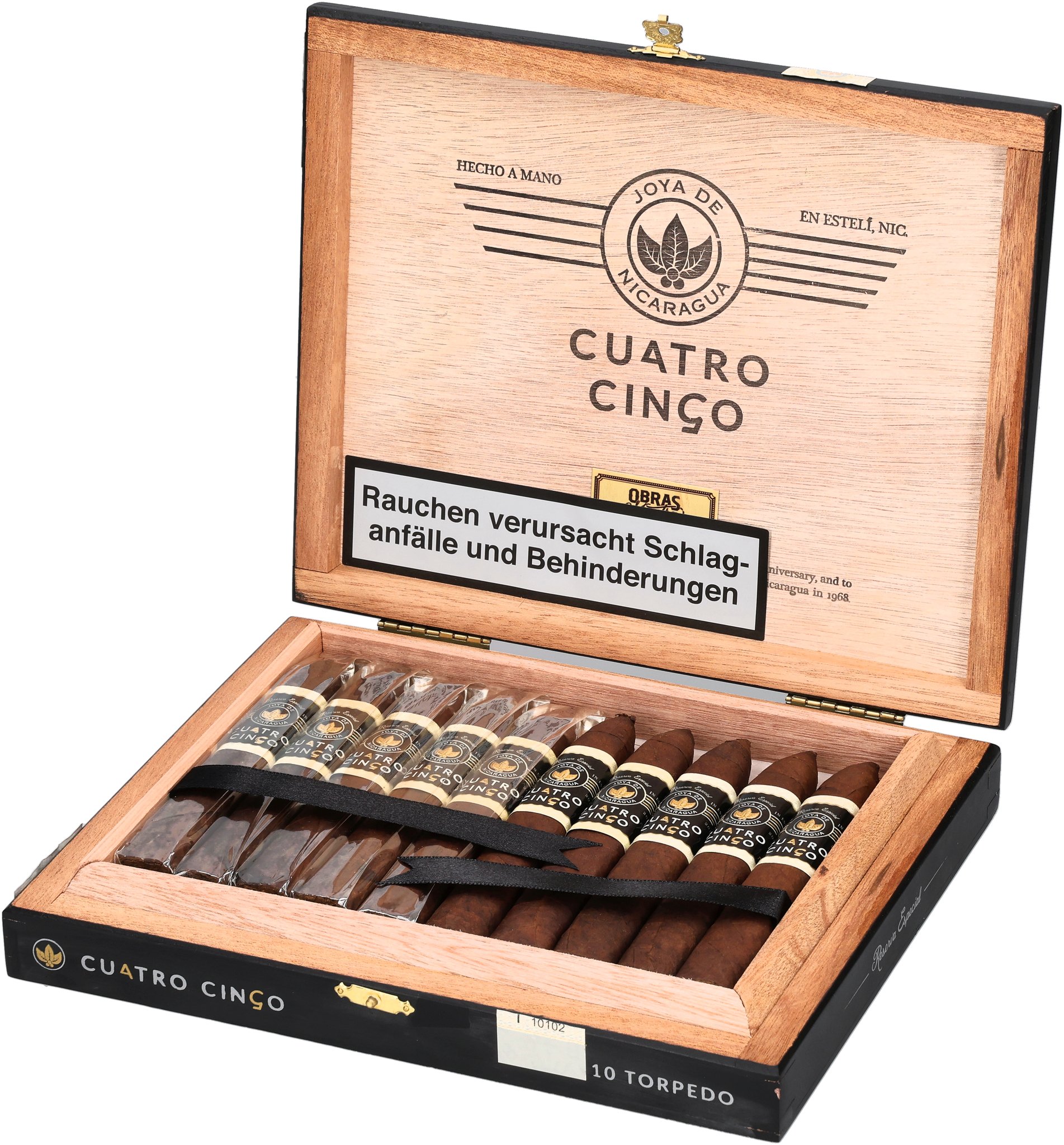 Joya de Nicaragua Cuatro Cinco Torpedo_Kiste Offen