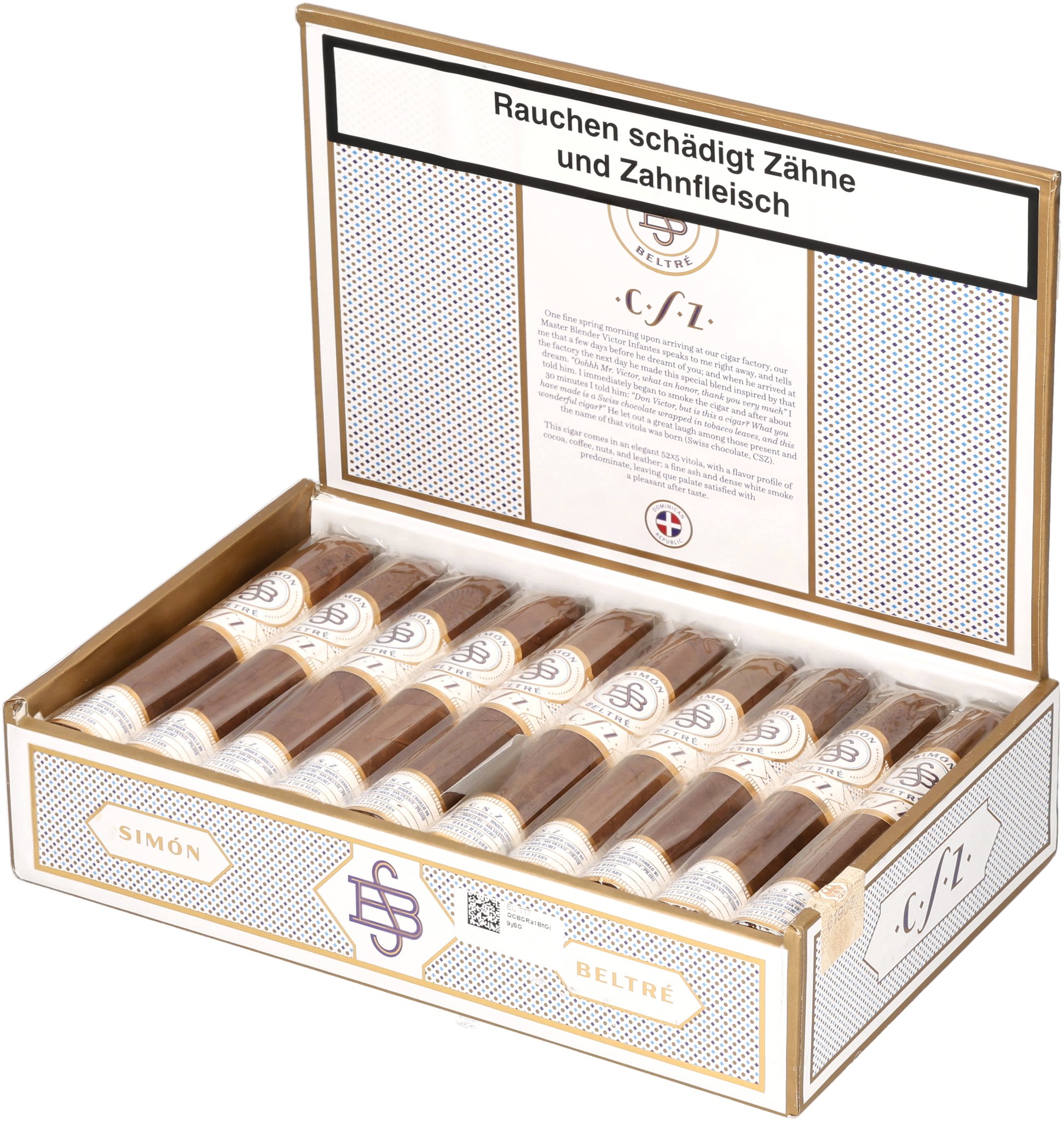 Simon Beltre CSZ Robusto box open