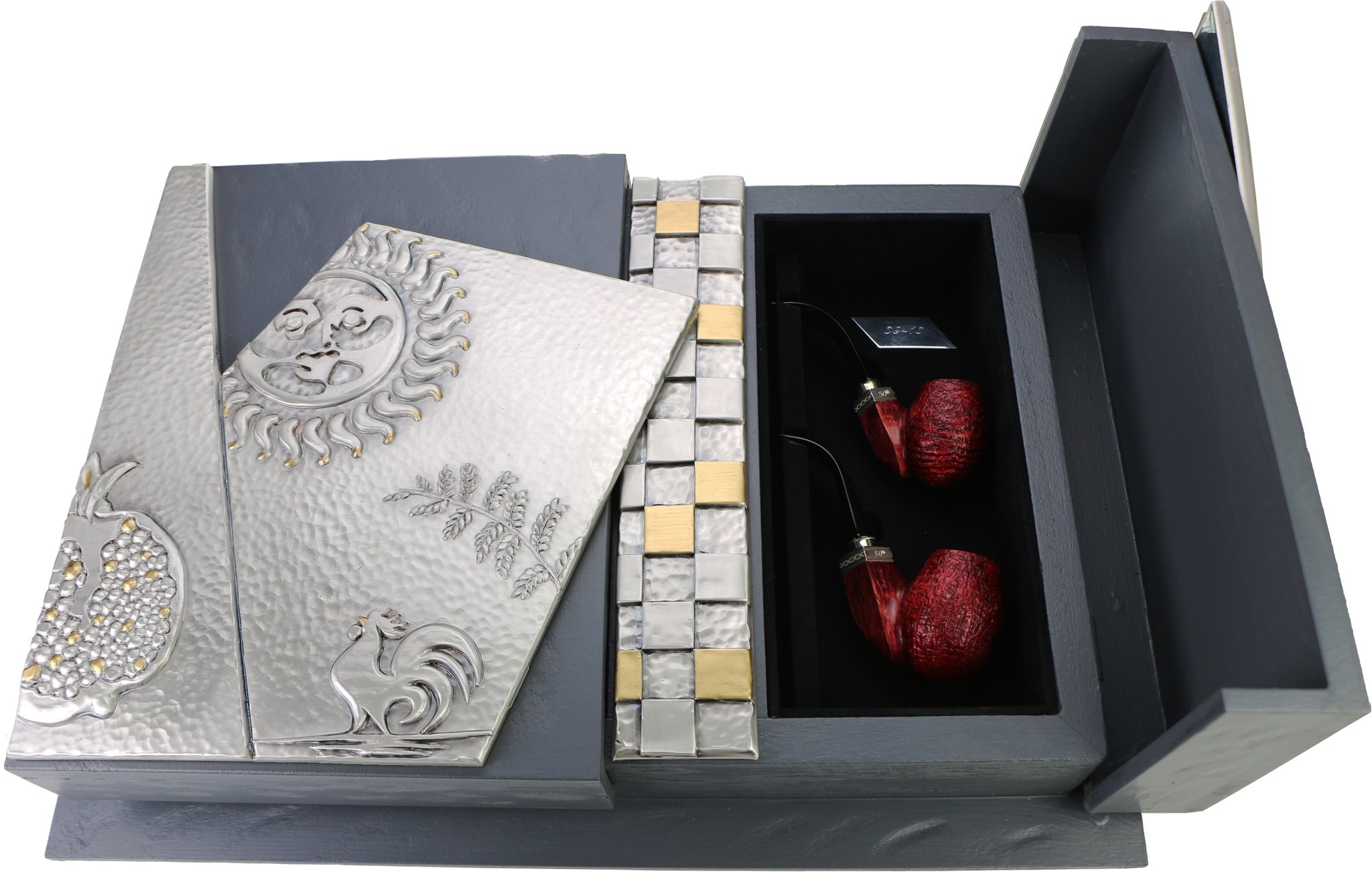 Mastro de Paja Limited Edition 2 Pfeifen im Schatulle mit buch (Chinesisches)