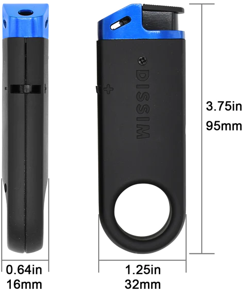 Dissim Slim Pfeifenfeuerzeug blau (ILS-DB25) Detailbild 1