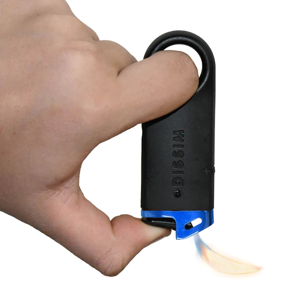 Dissim Slim Pfeifenfeuerzeug blau (ILS-DB25) Flamme