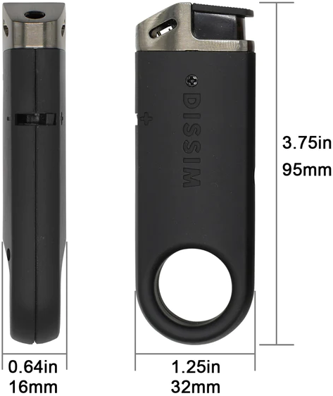 Dissim Slim Pfeifenfeuerzeug grau (ILS-DB25) Detailbild 1