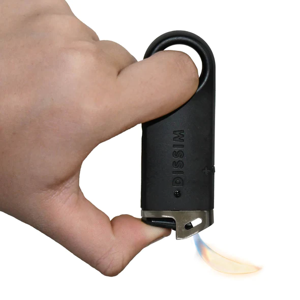 Dissim Slim Pfeifenfeuerzeug grau (ILS-DB25) Flamme