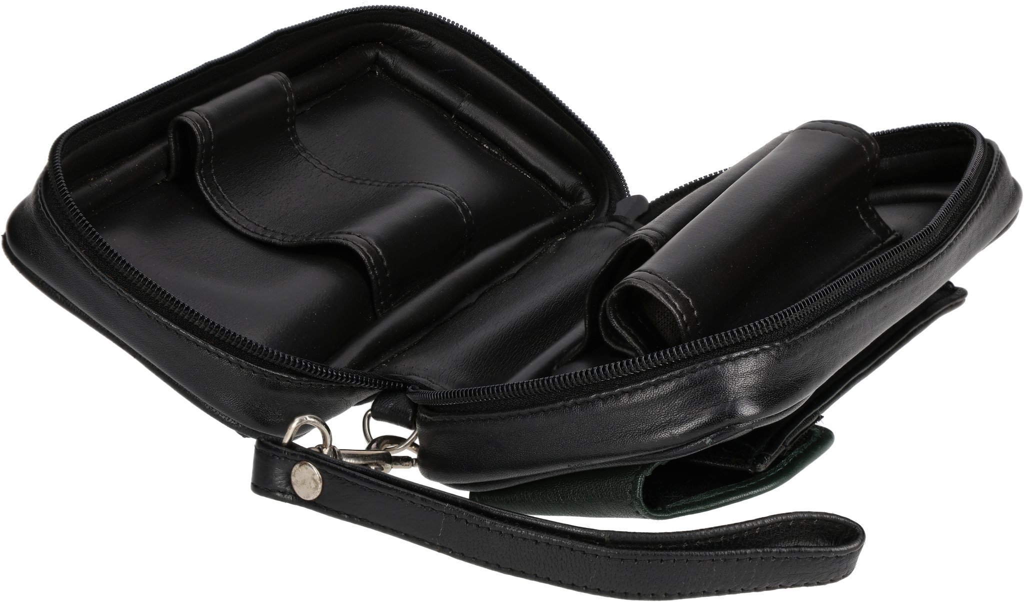 2er Leder Schwarz/Grün 06