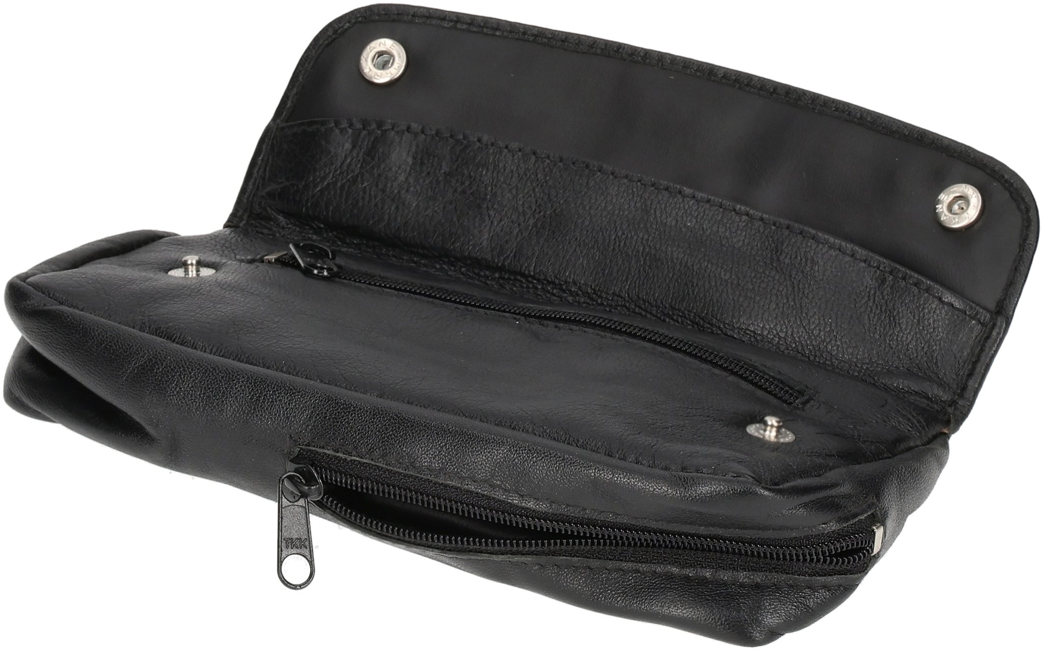1er Leder Schwarz mit Tabakfach 03