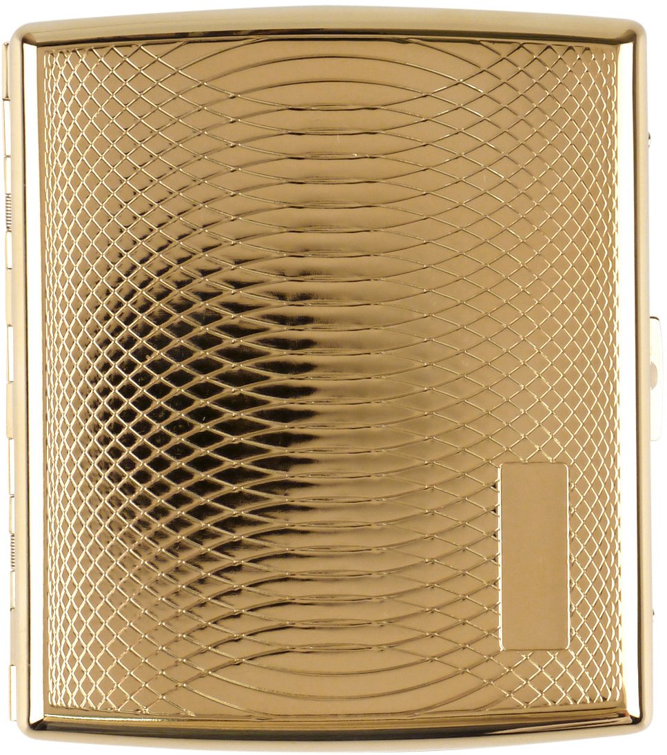  Jean Claude Etui 20er Metall Bögen goldin (600915)