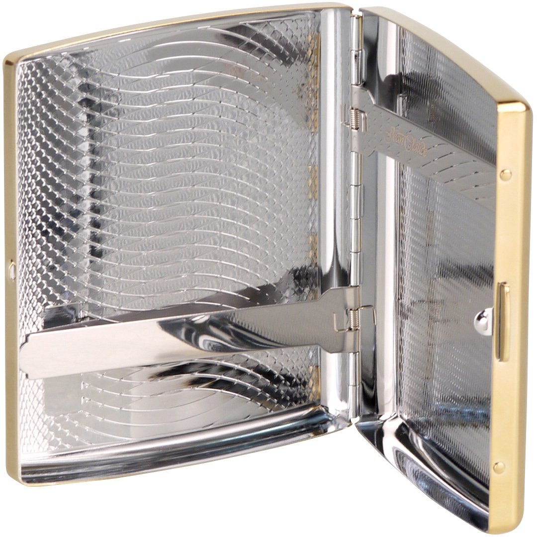  Jean Claude Etui 20er Metall Bögen goldin (600915)