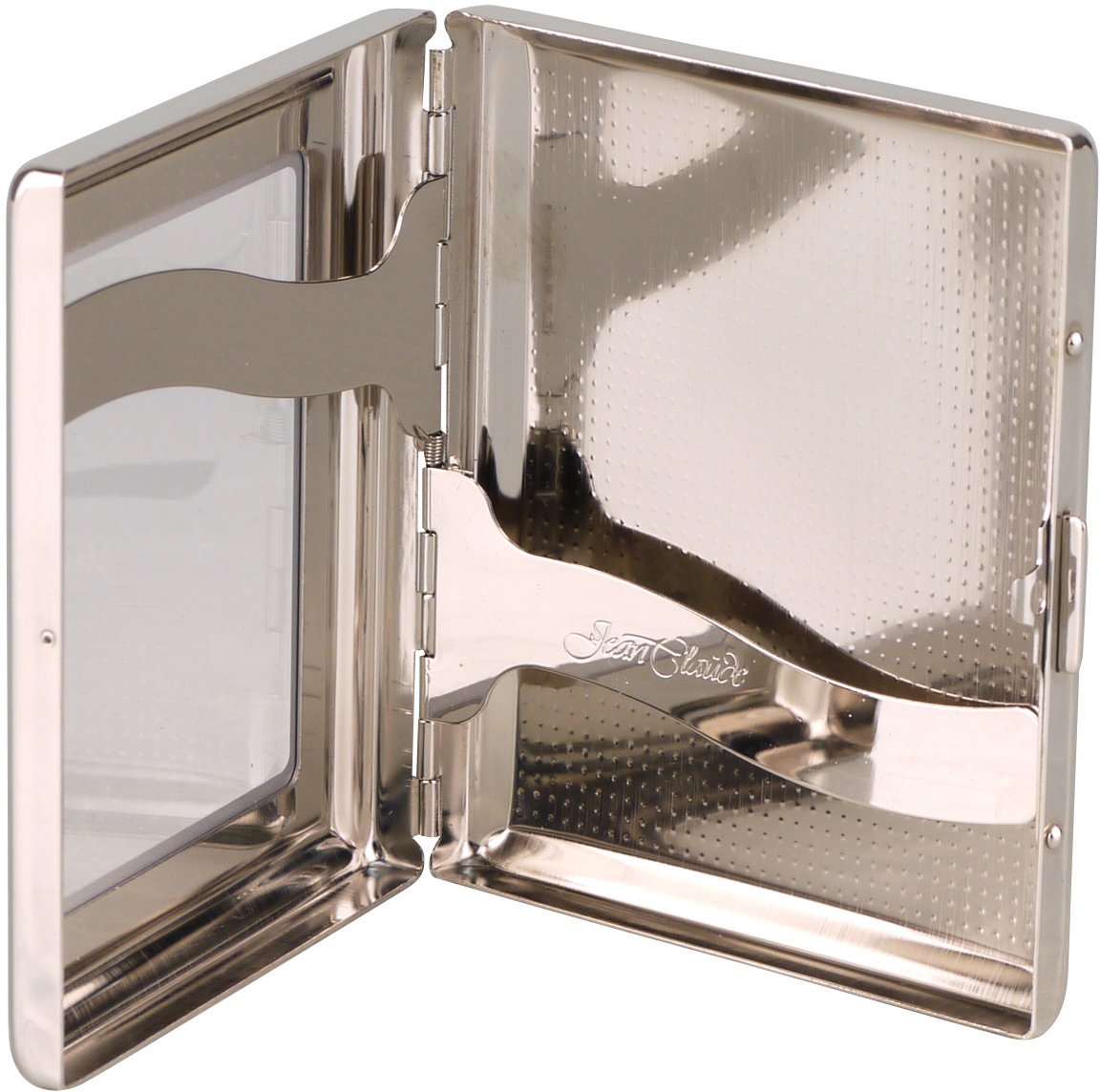 Jean Claude Etui 18er Zigarillo nickel mit Fenster (600681) offen