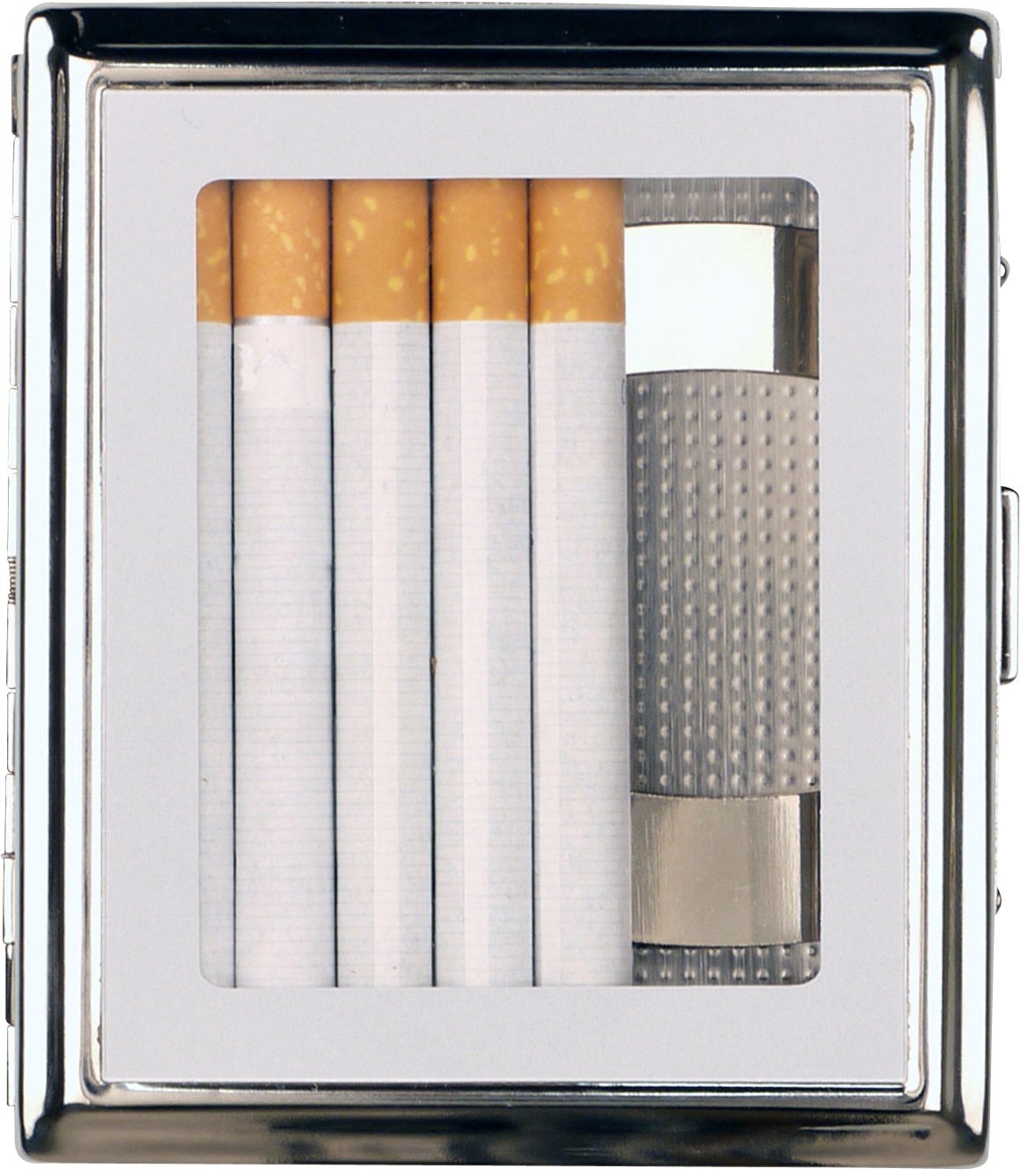 Jean Claude Etui 18er Zigarillo nickel mit Fenster (600681) Detailbild