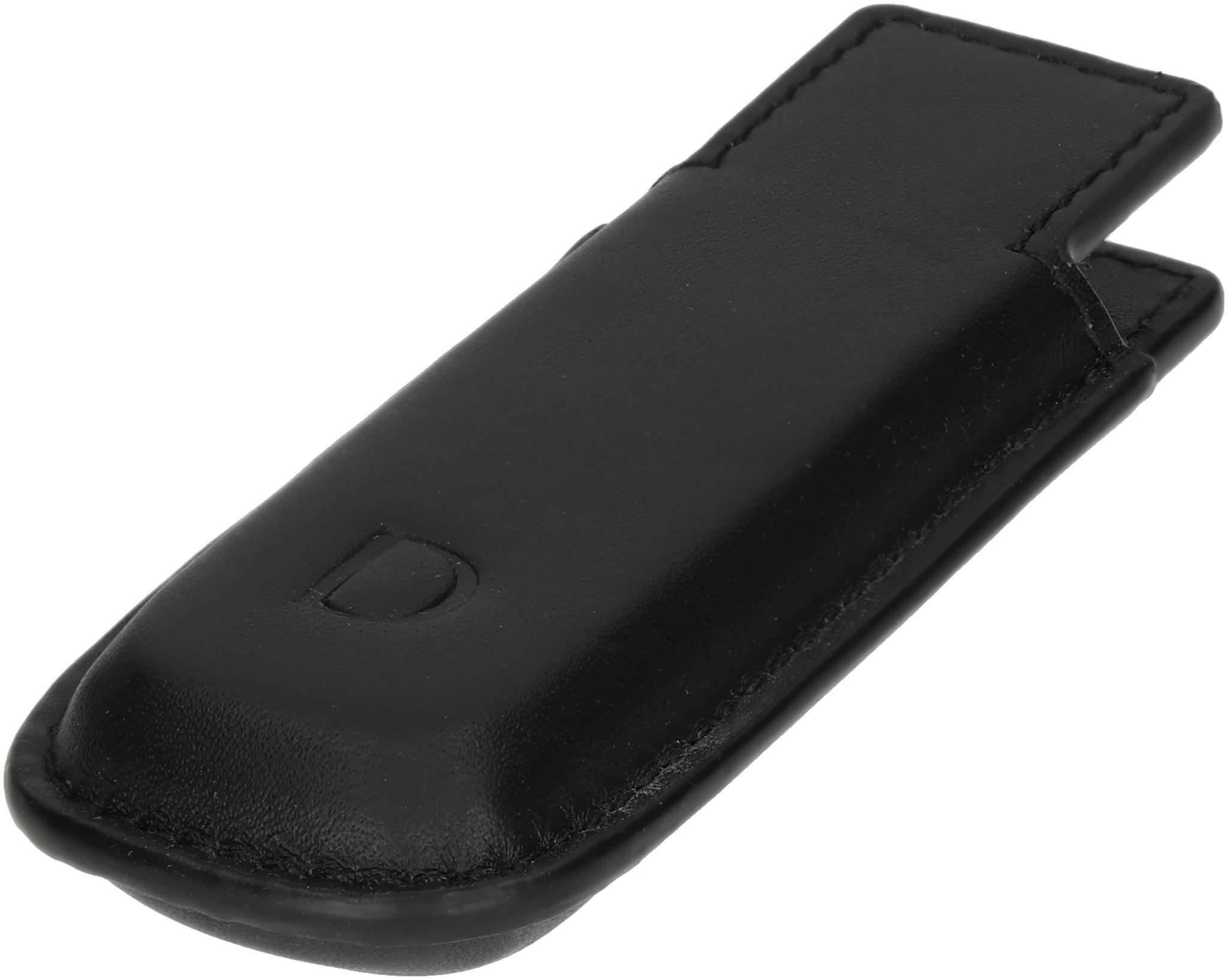 Lederetui schwarz liegend