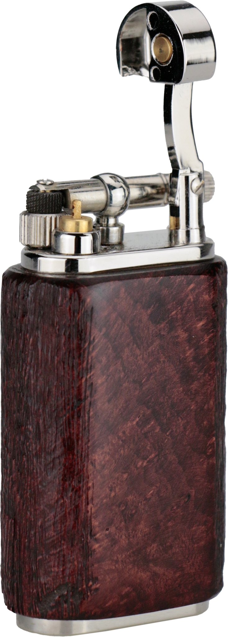 Sole braun rund Teilmaserung offen