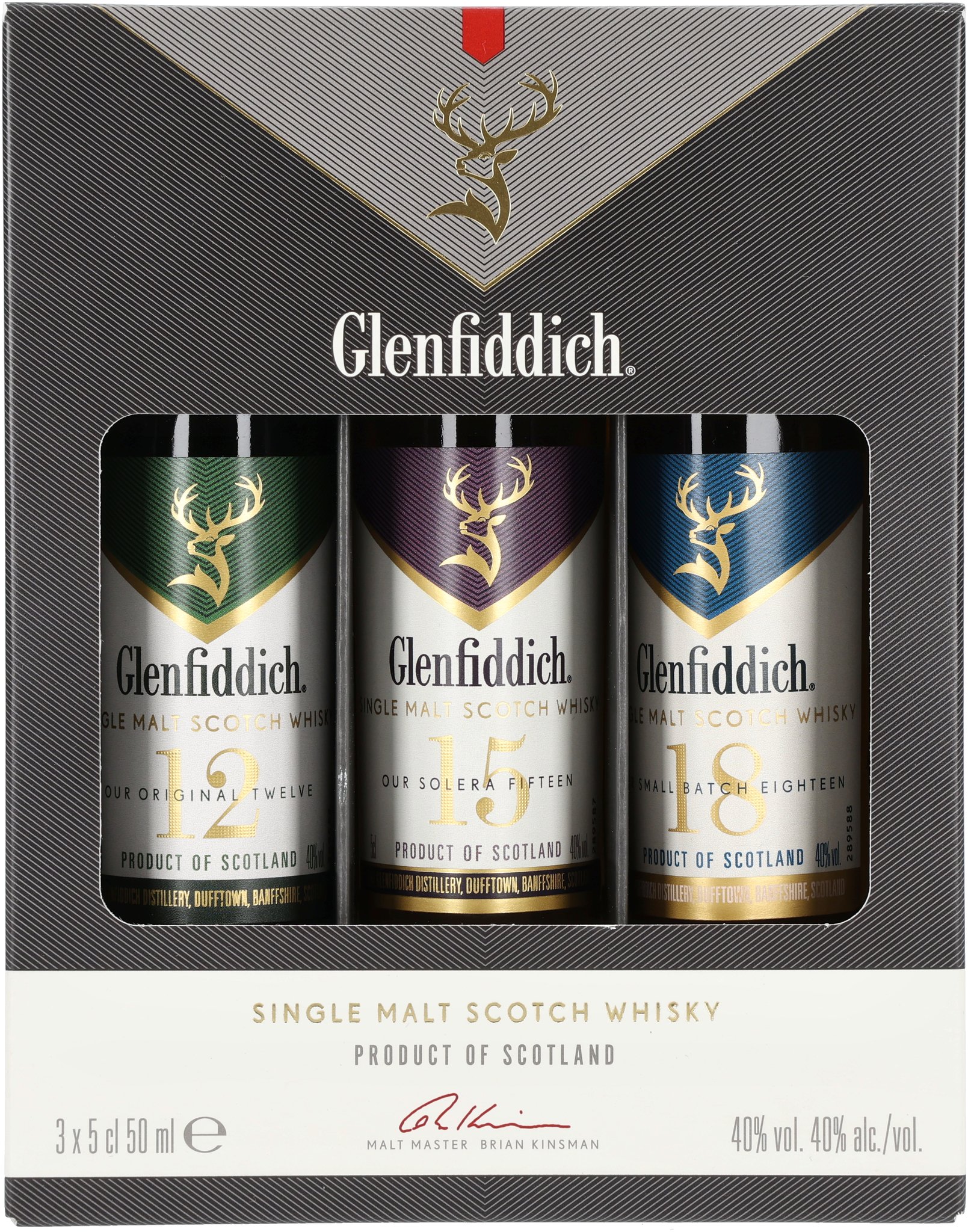 Glenfiddich Probierset 3x5cl Verpackung