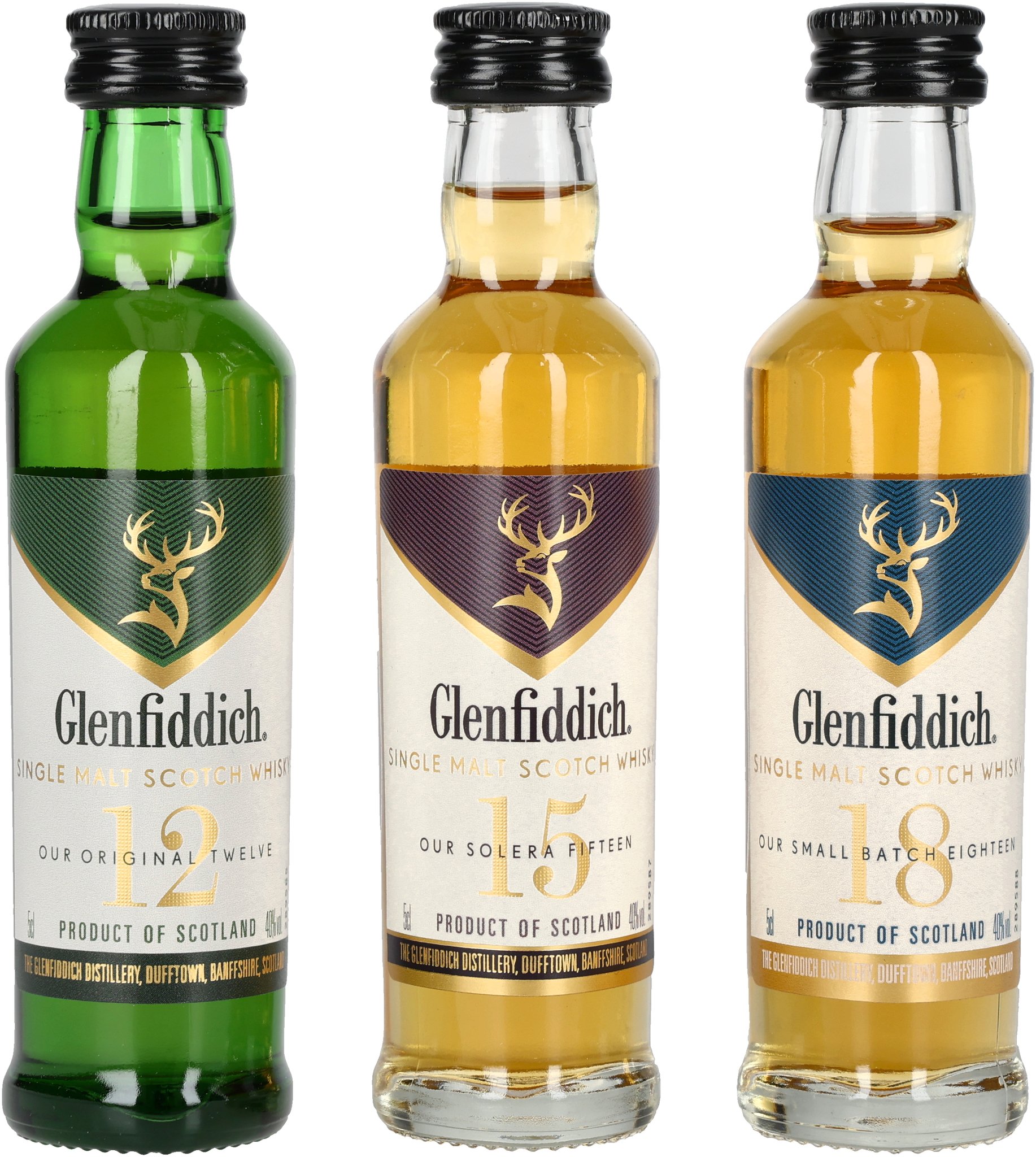 Glenfiddich Probierset 3x5cl front
