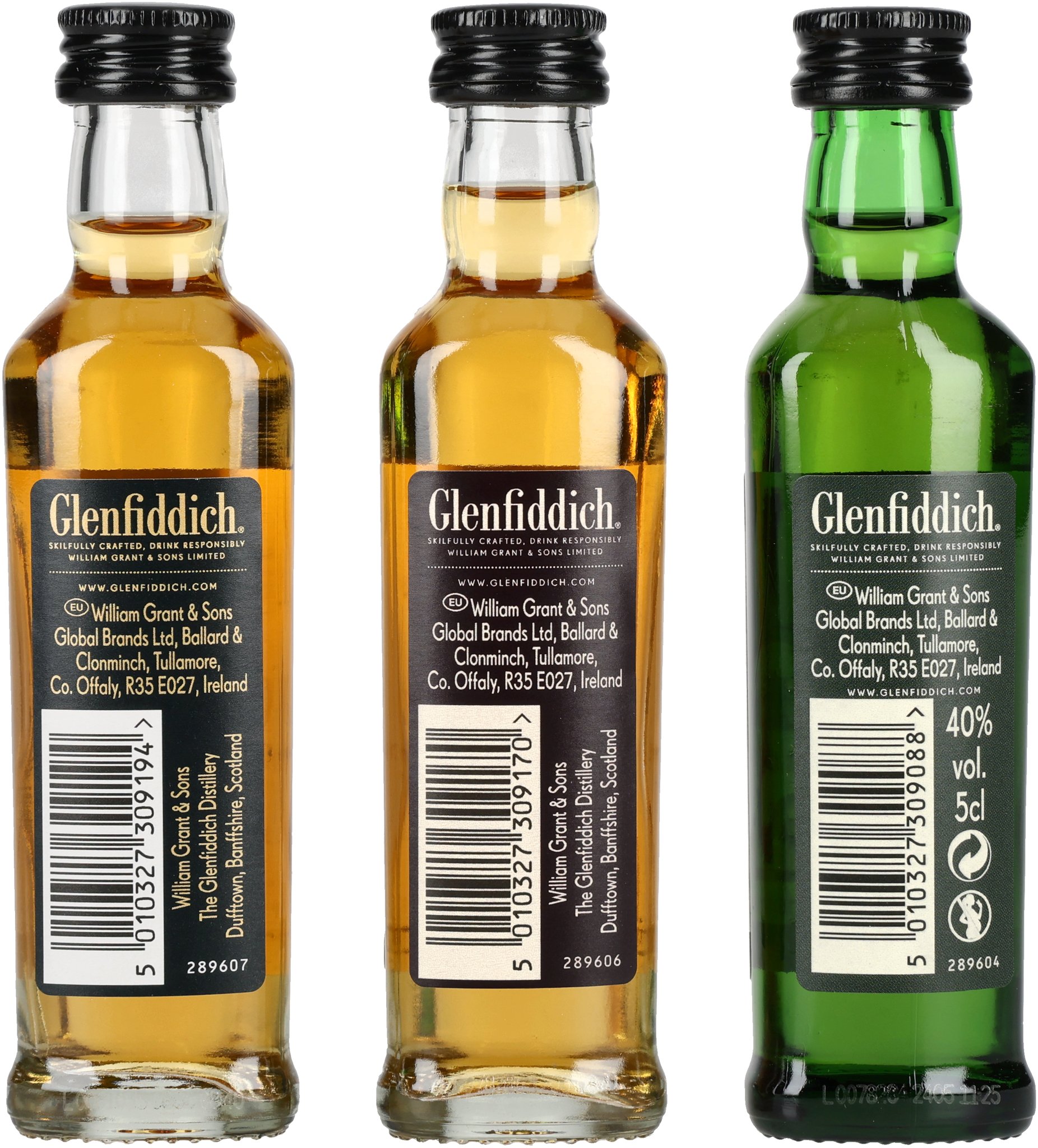 Glenfiddich Probierset 3x5cl back