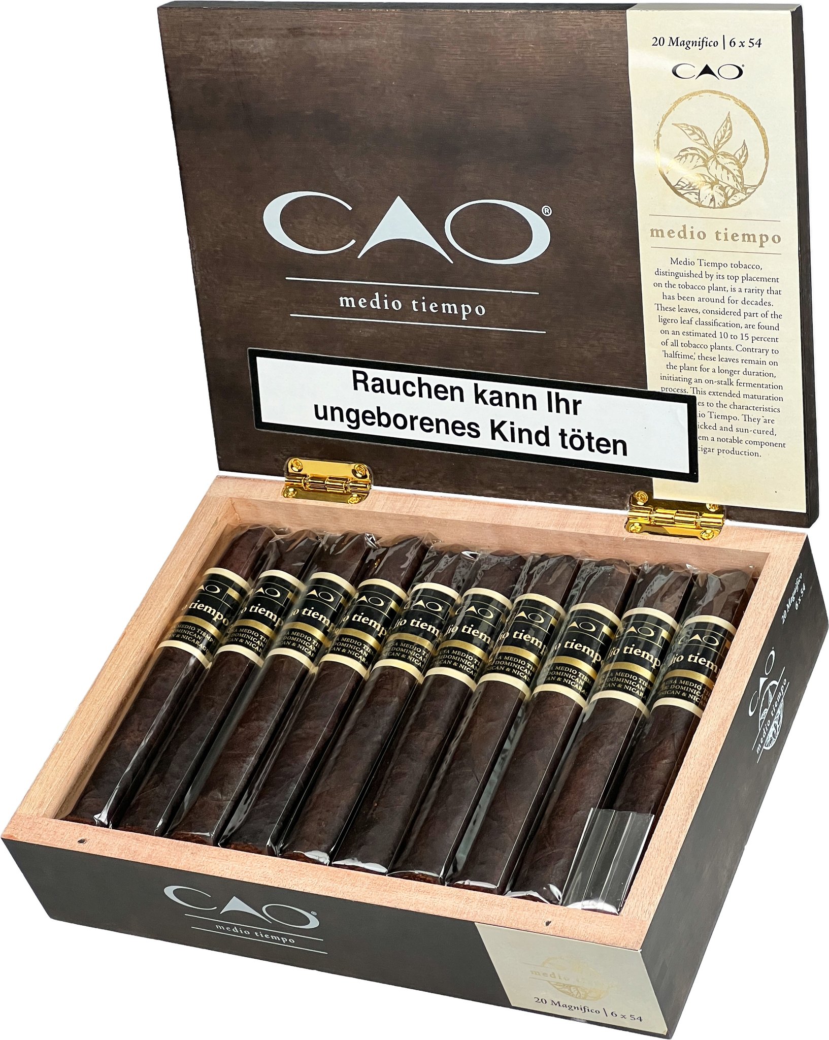 medio tiempo Magnifico Kiste offen