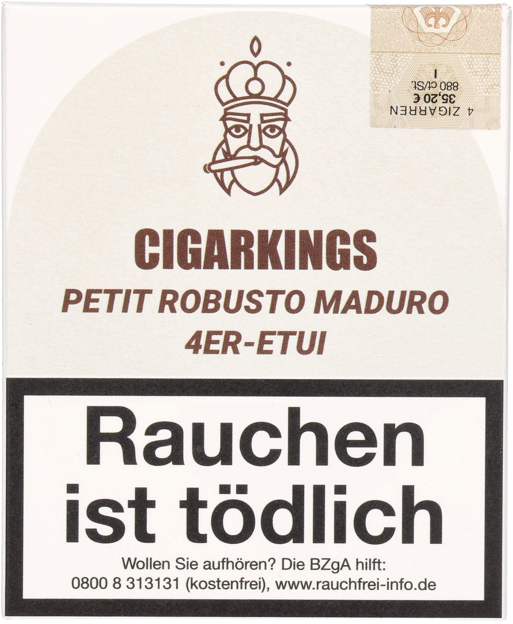 Maduro Petit Robusto 4erbox front