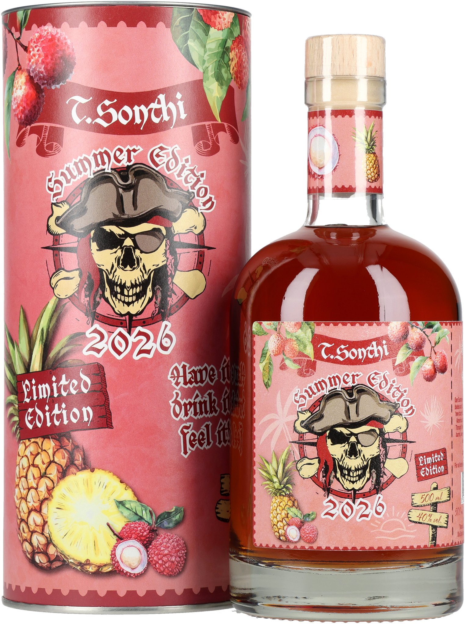 Sommer Edition 2026 Flasche und Hülse