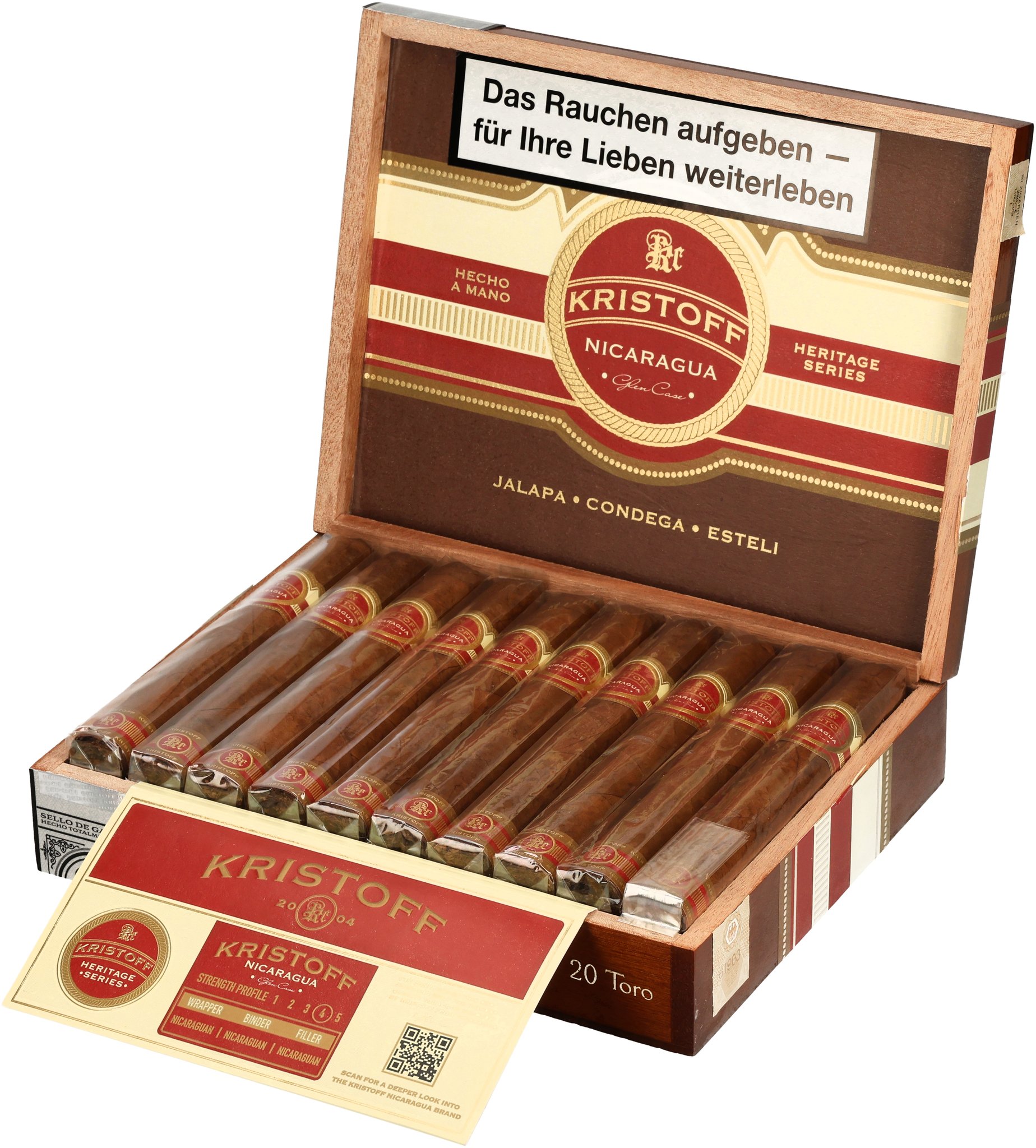 Kristoff Nicaragua Toro 20er Box open