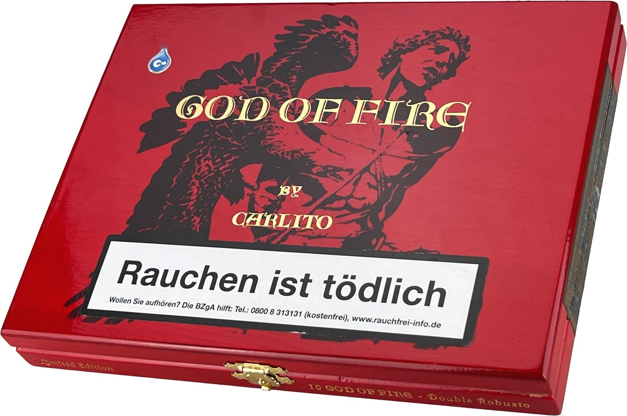 God of Fire by Arturo Fuente by Carlito Double Robusto Kiste