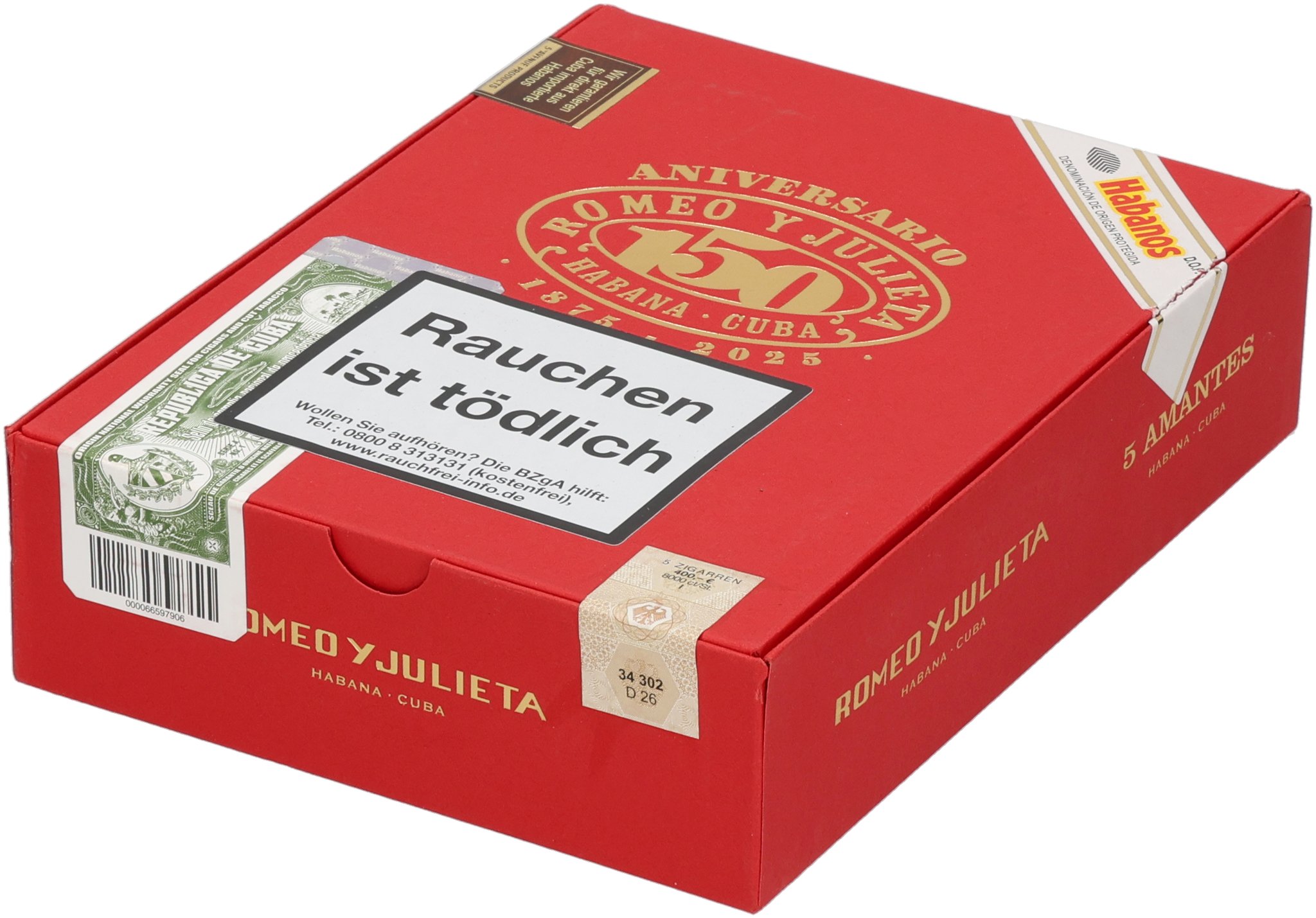 Romeo y Julieta Amantes packaging