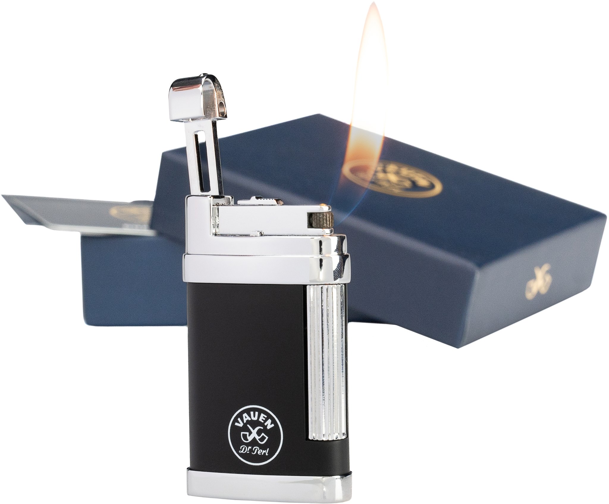 Vauen Pfeifenfeuerzeuge Modell 597 Schwarz Detailbild