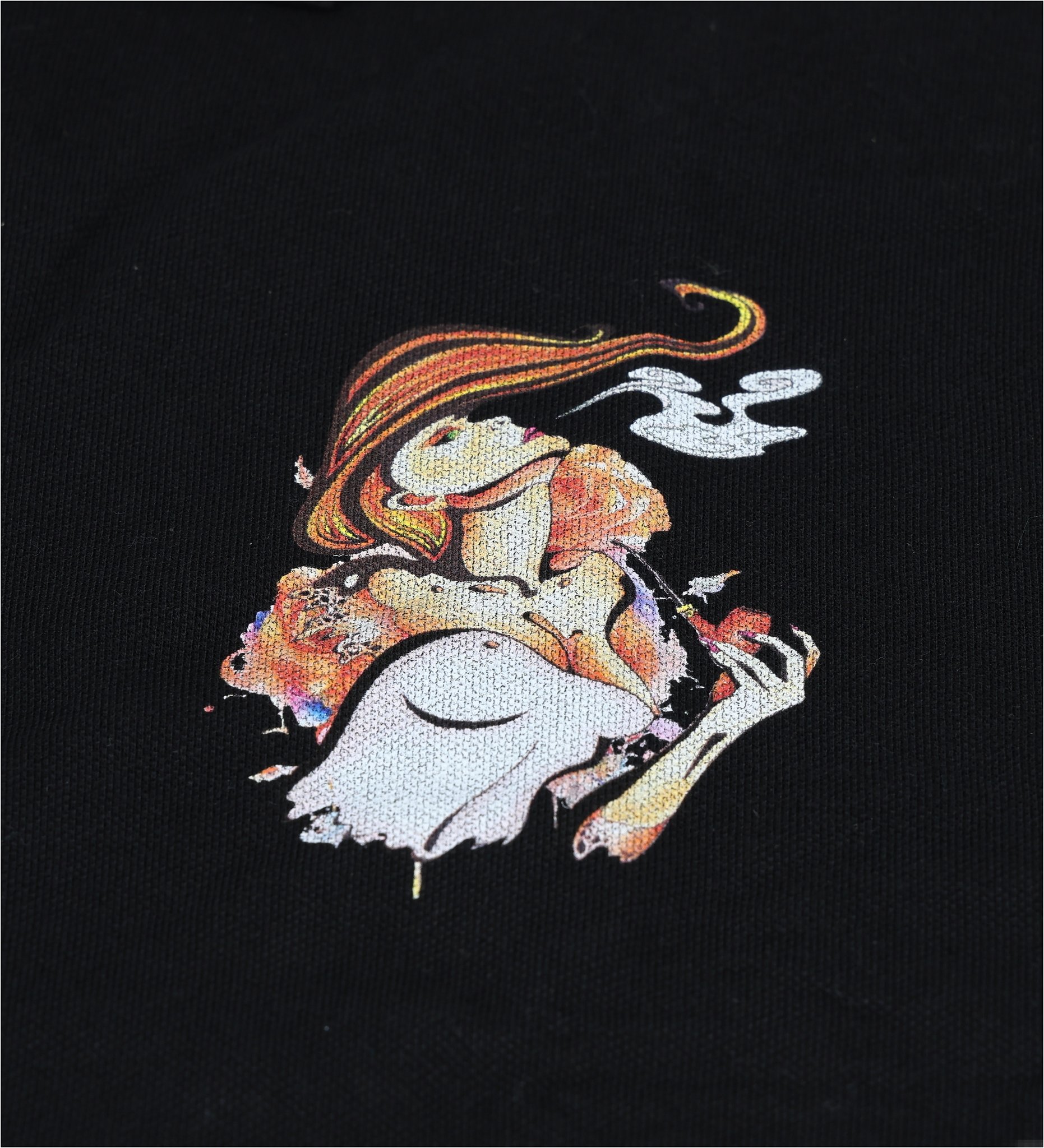 Polohemd schwarz Motiv 2 Größe L Motiv