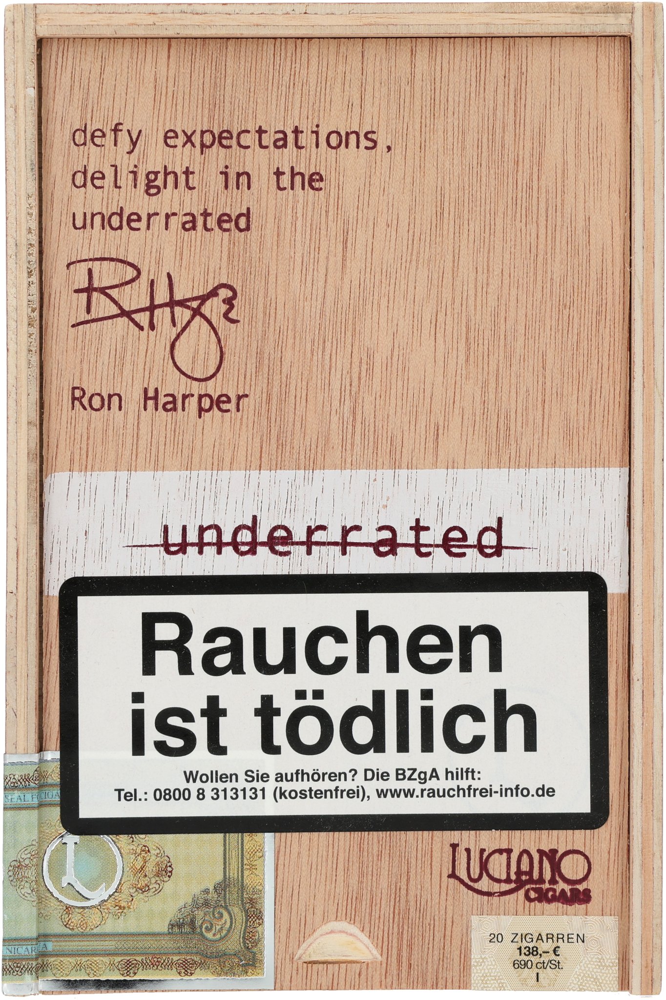 Corona Gorda box front