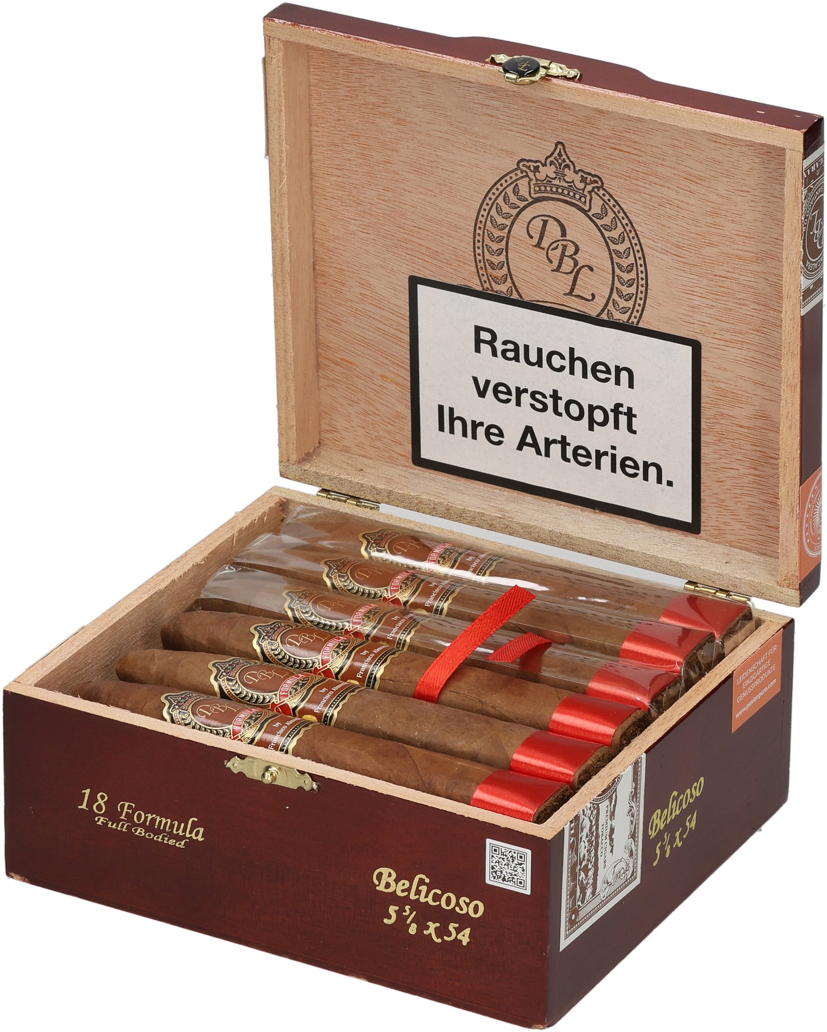 Formula Belicoso box open