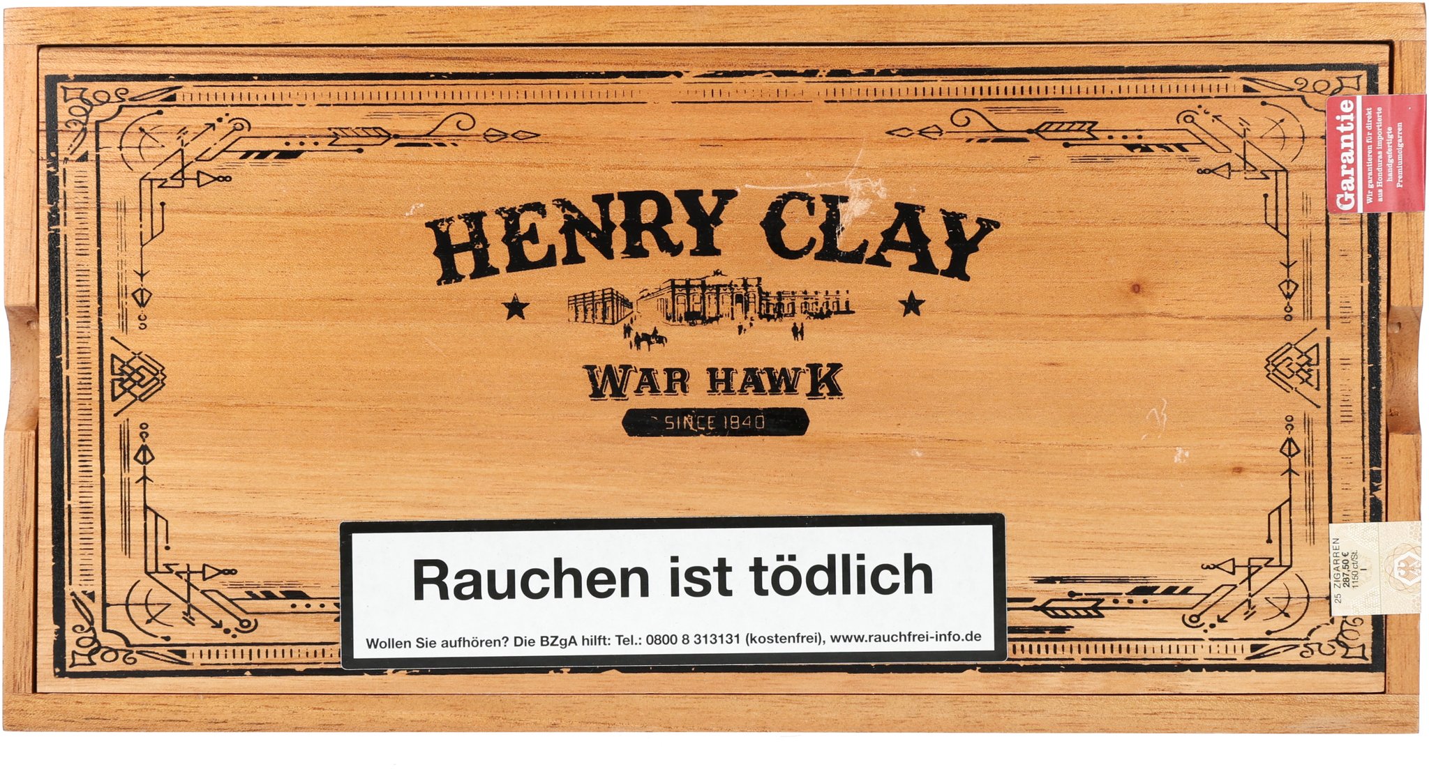 Henry Clay War Hawk Magnum_Kiste Frontal
