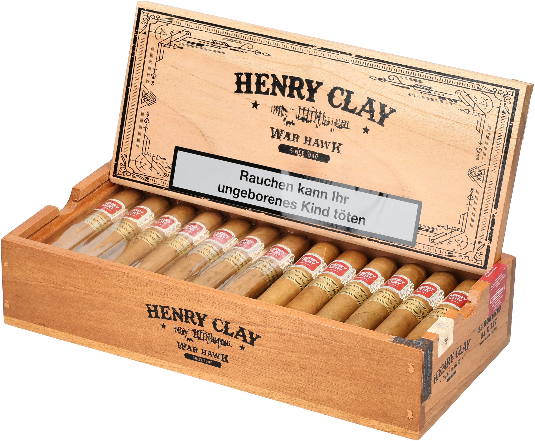Henry Clay War Hawk Robusto_Kiste Offen