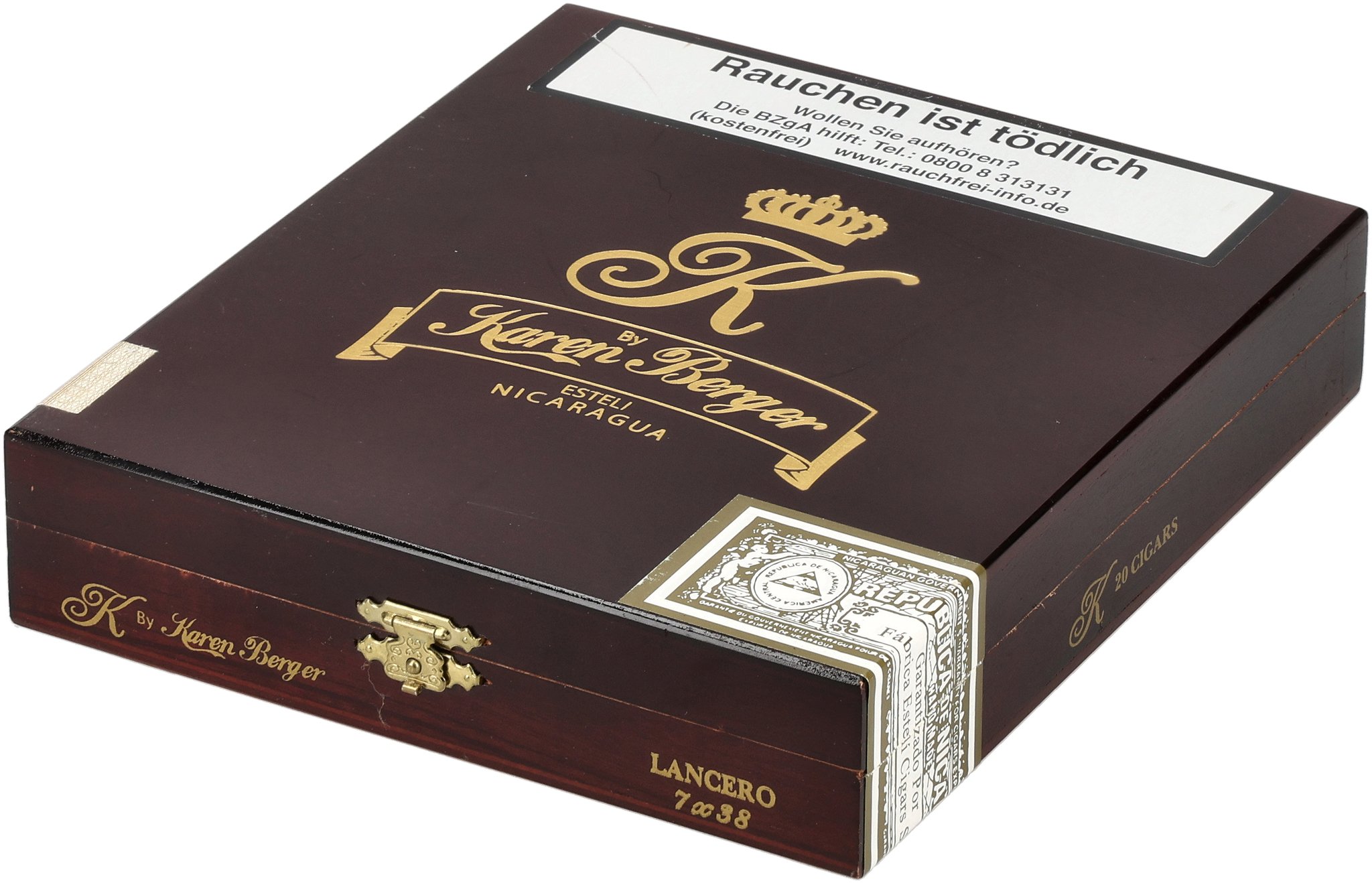 Berger Maduro Lancero box