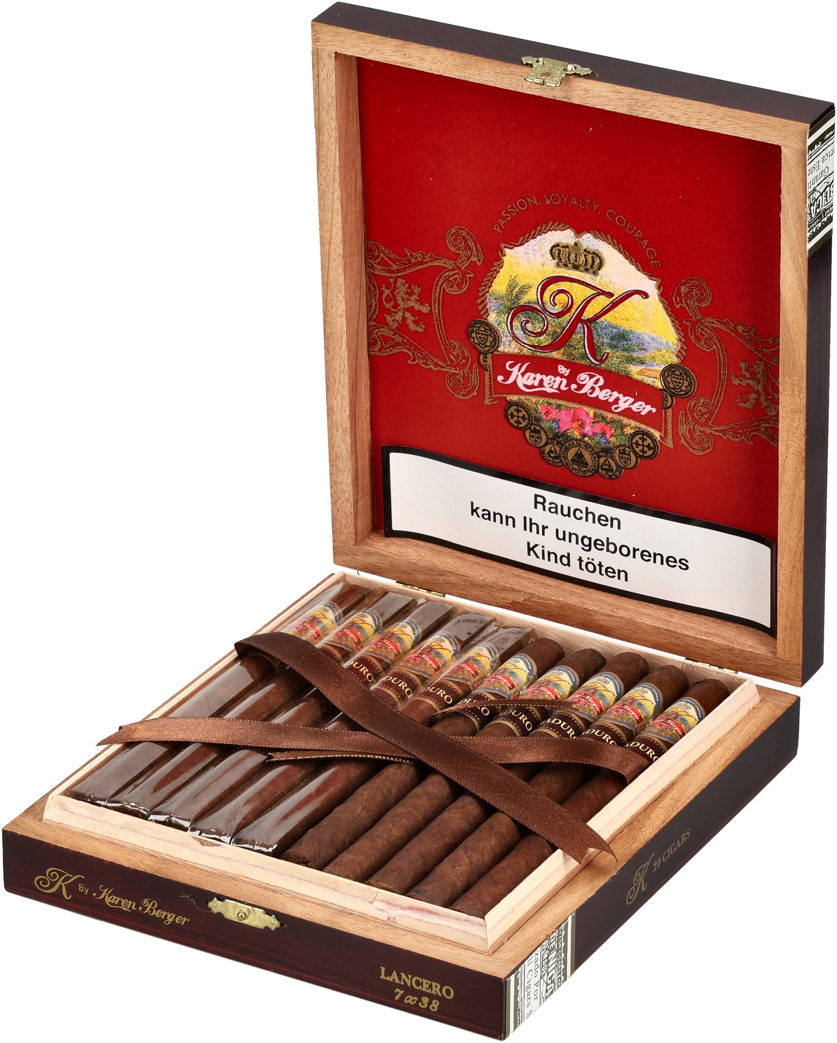 Berger Maduro Lancero box open