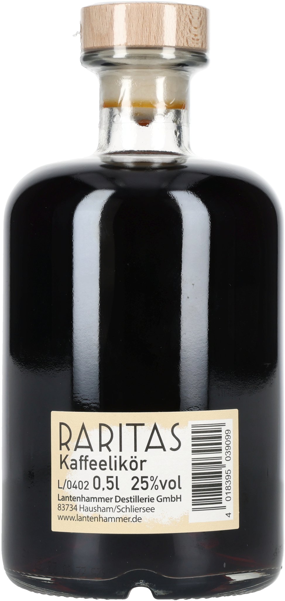 Raritas Kaffee 500ml back