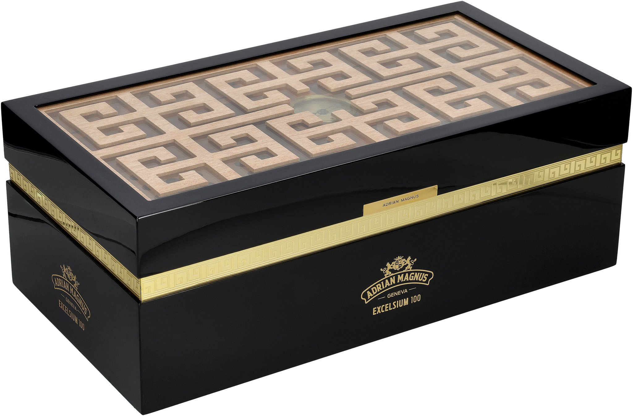 Adrian Magnus Humidor Excelsium Black/Black (für ca. 100 Zigarren)_Humidor