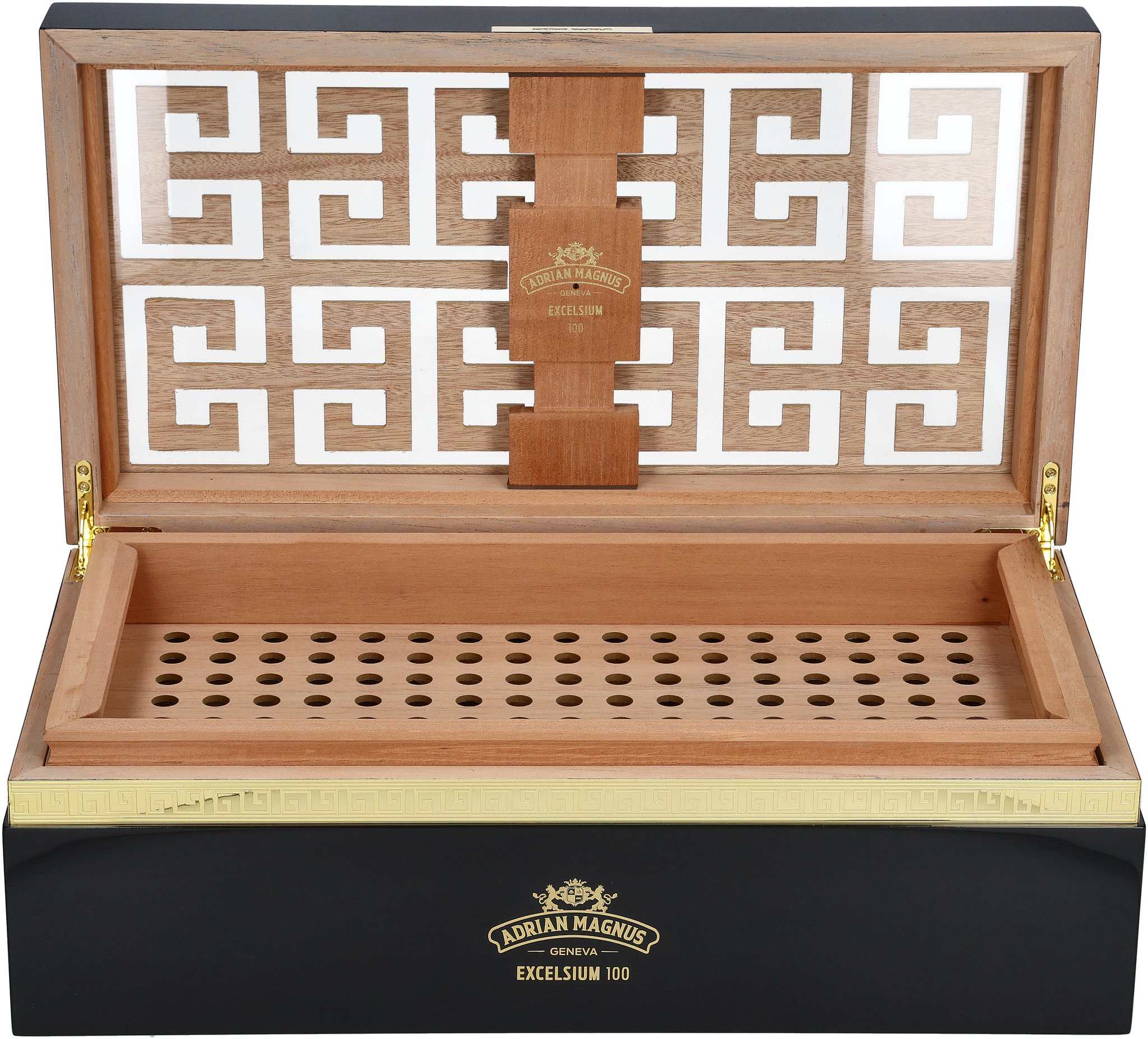 Adrian Magnus Humidor Excelsium Black/Black (für ca. 100 Zigarren)_Humidor