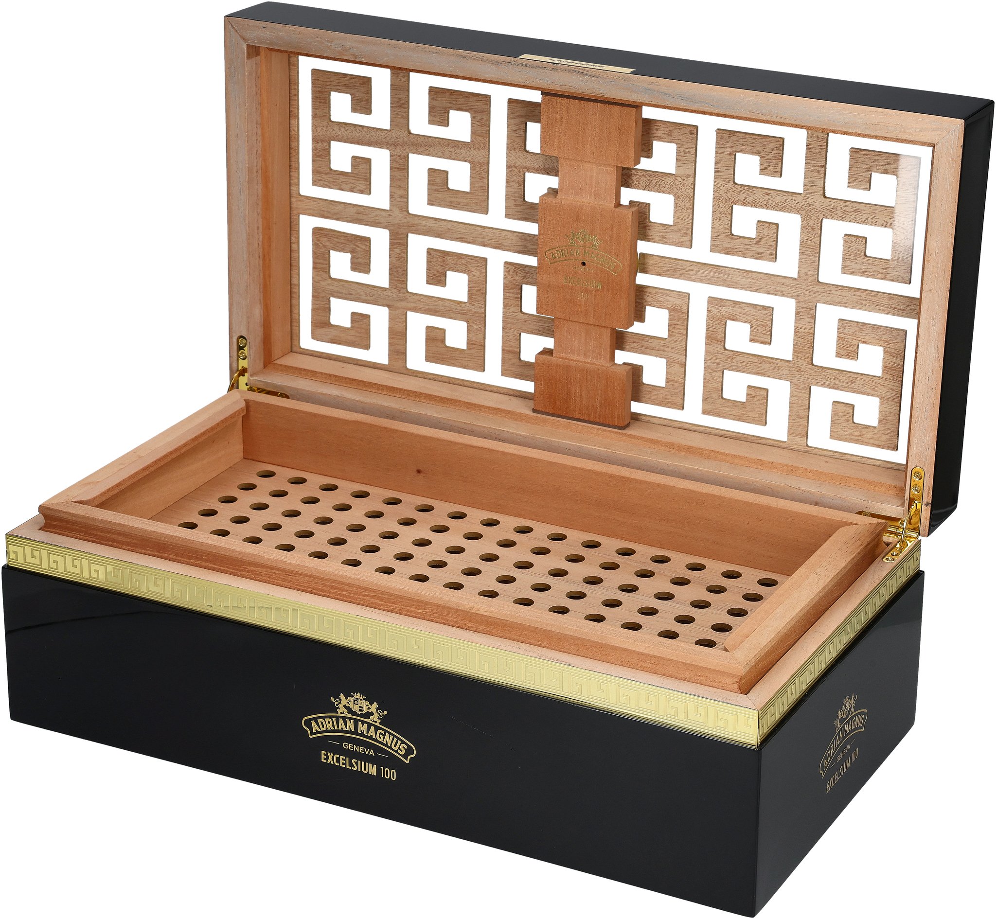 Adrian Magnus Humidor Excelsium Black/Black (für ca. 100 Zigarren)_Humidor