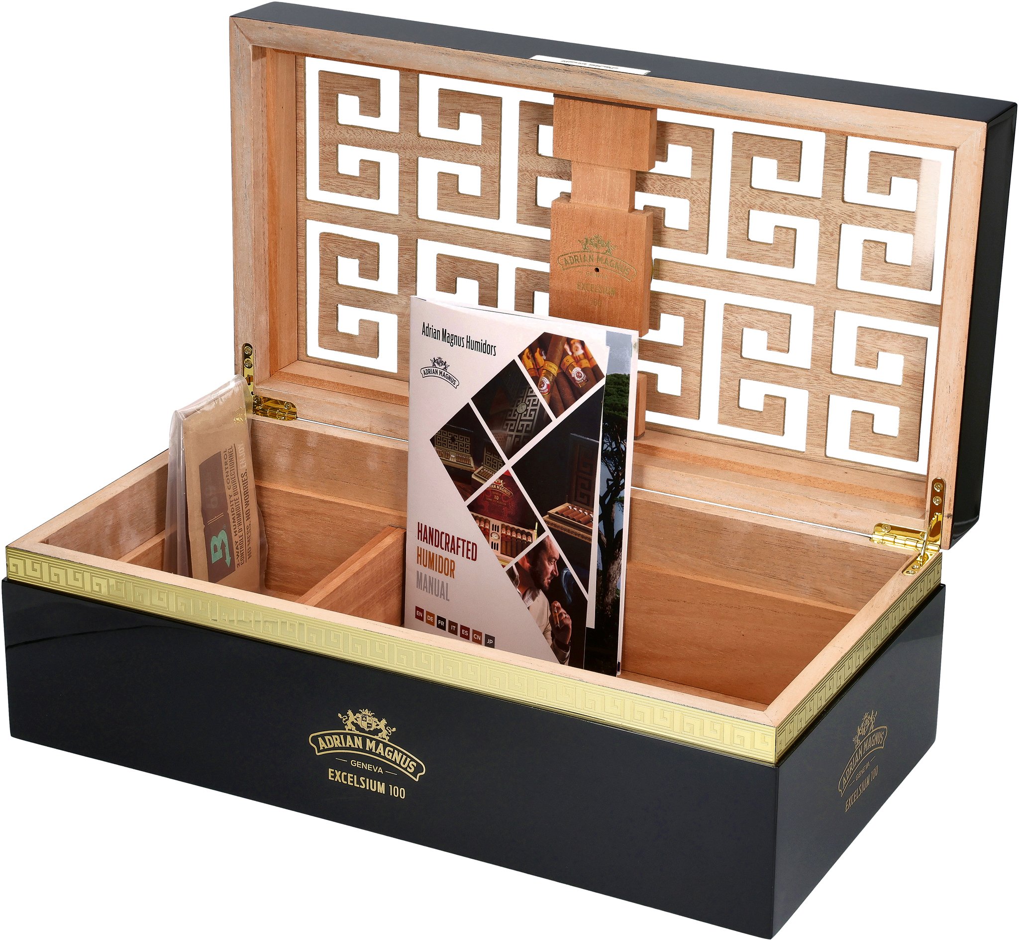Adrian Magnus Humidor Excelsium Black/Black (für ca. 100 Zigarren)_Humidor