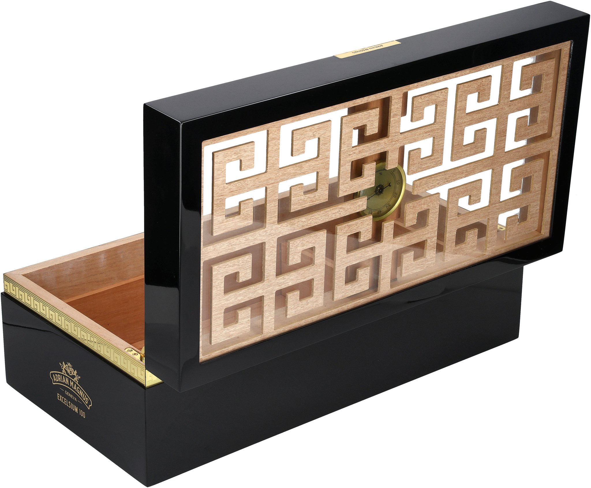 Adrian Magnus Humidor Excelsium Black/Black (für ca. 100 Zigarren)_Humidor