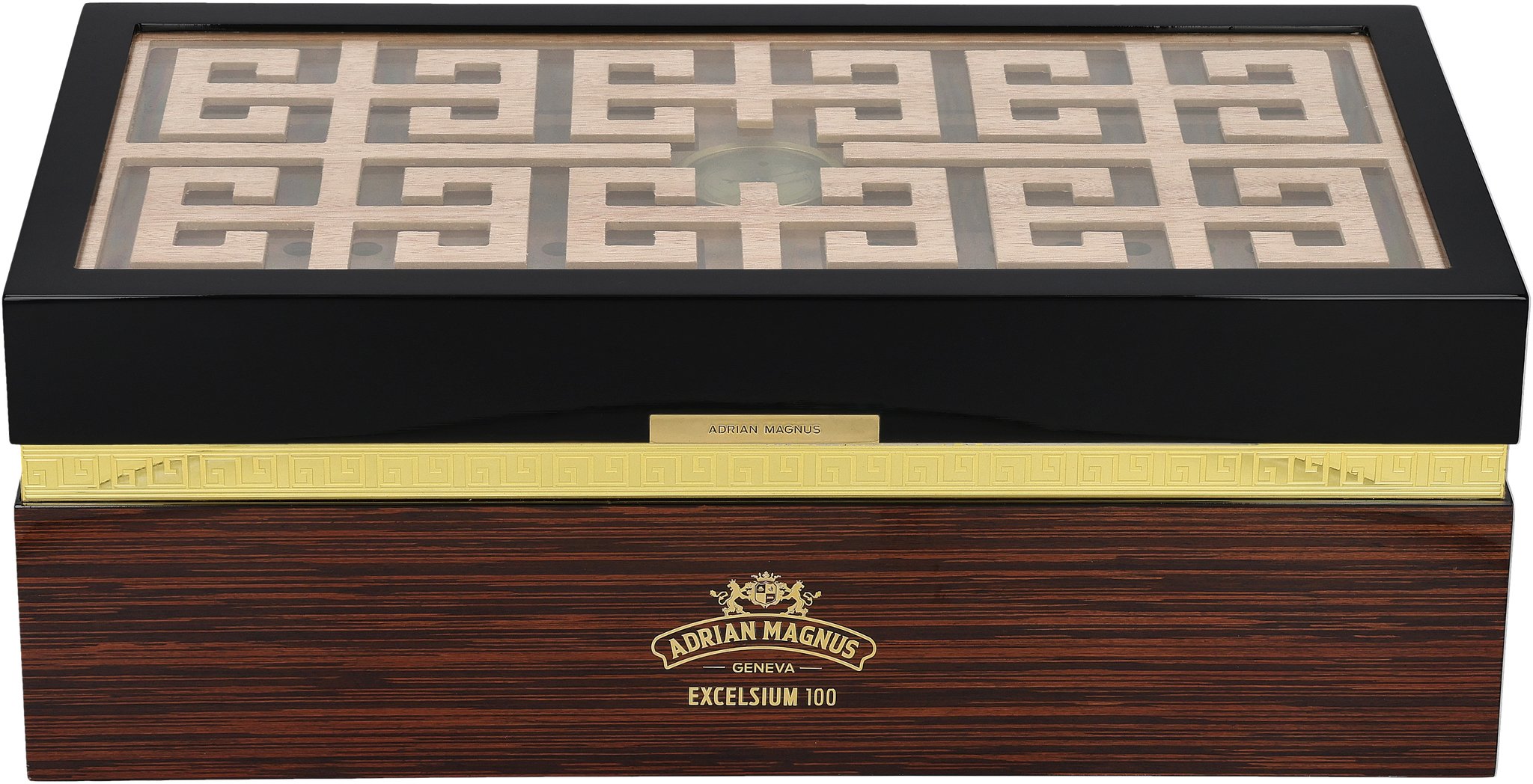 Adrian Magnus Humidor Excelsium Wood/Black (für ca. 100 Zigarren)_Humidor