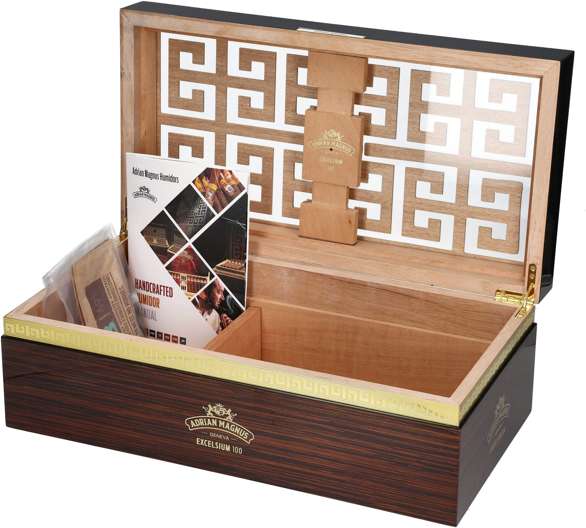 Adrian Magnus Humidor Excelsium Wood/Black (für ca. 100 Zigarren)_Humidor
