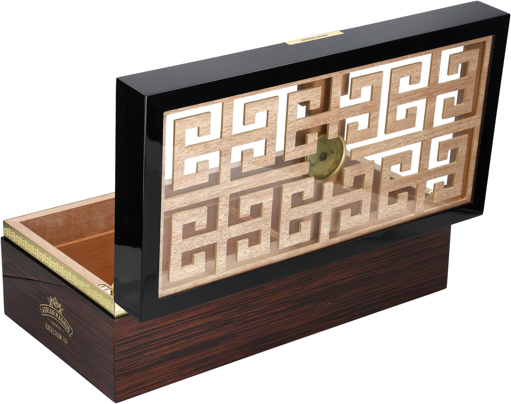 Adrian Magnus Humidor Excelsium Wood/Black (für ca. 100 Zigarren)_Humidor