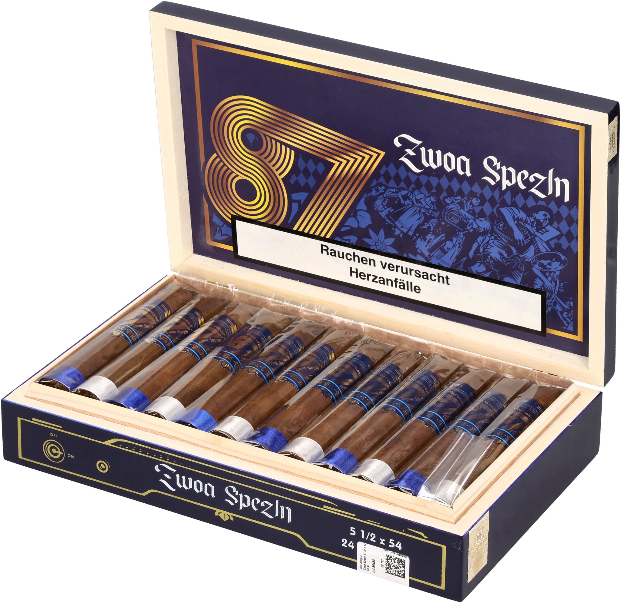 Dos Amigos 87 Zwoa Spezln box open