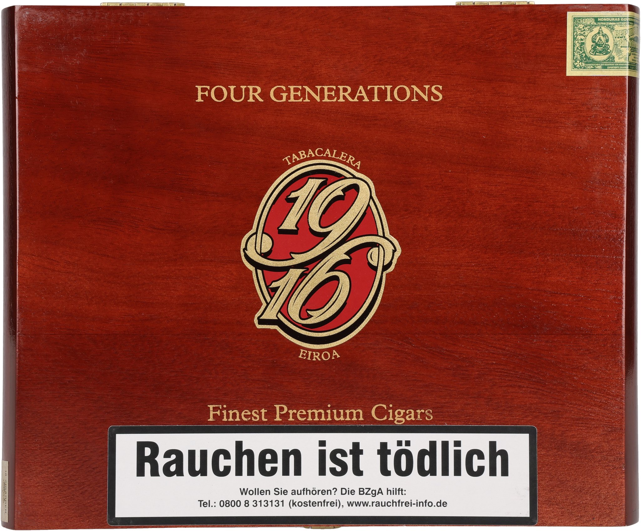 1916 Tabacalera Eiroa Belicoso box front