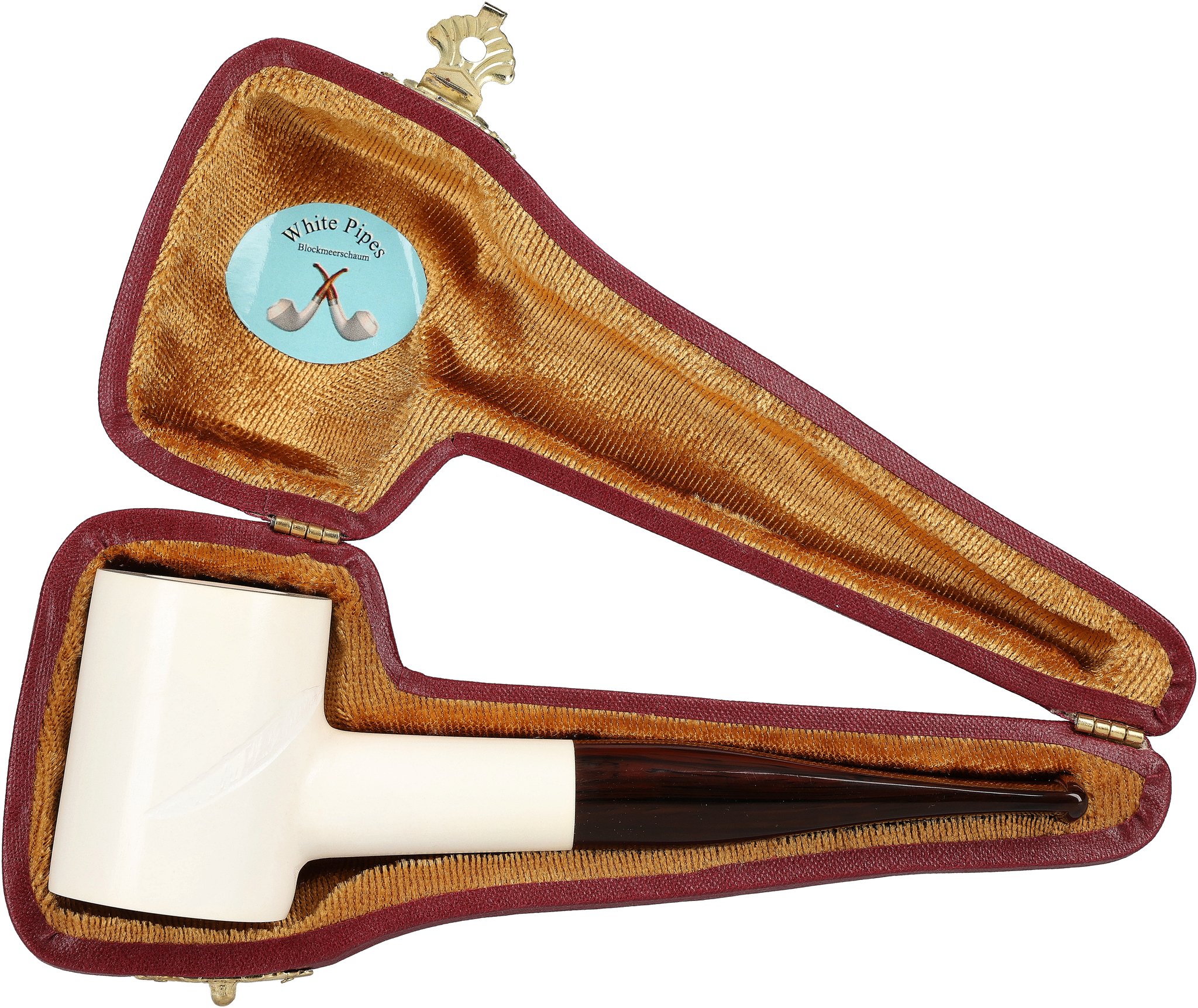 White Pipes Meerschaum Poker_07