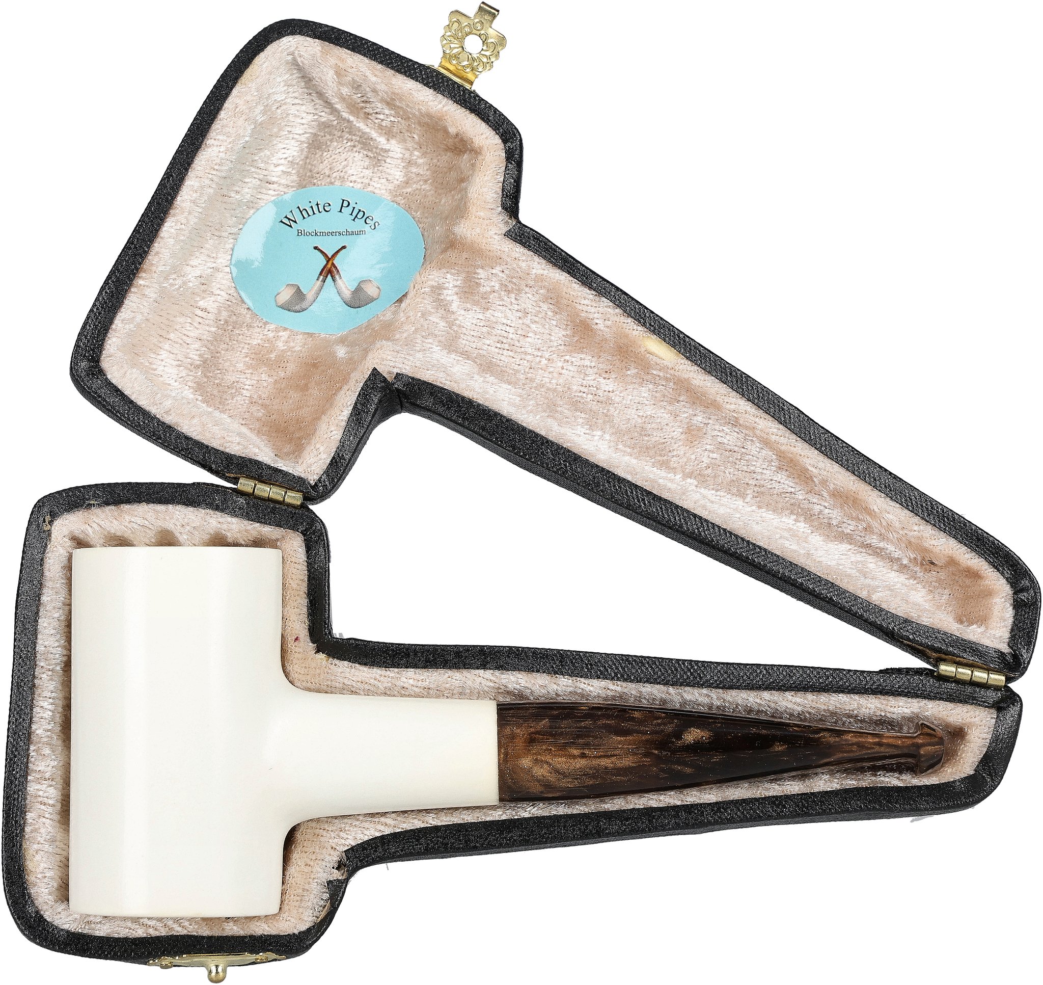 White Pipes Meerschaum Poker_07