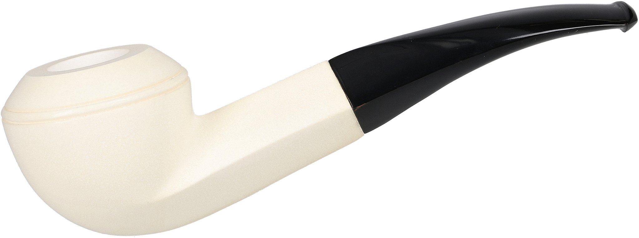 White Pipes Meerschaum Bent Bulldog_01