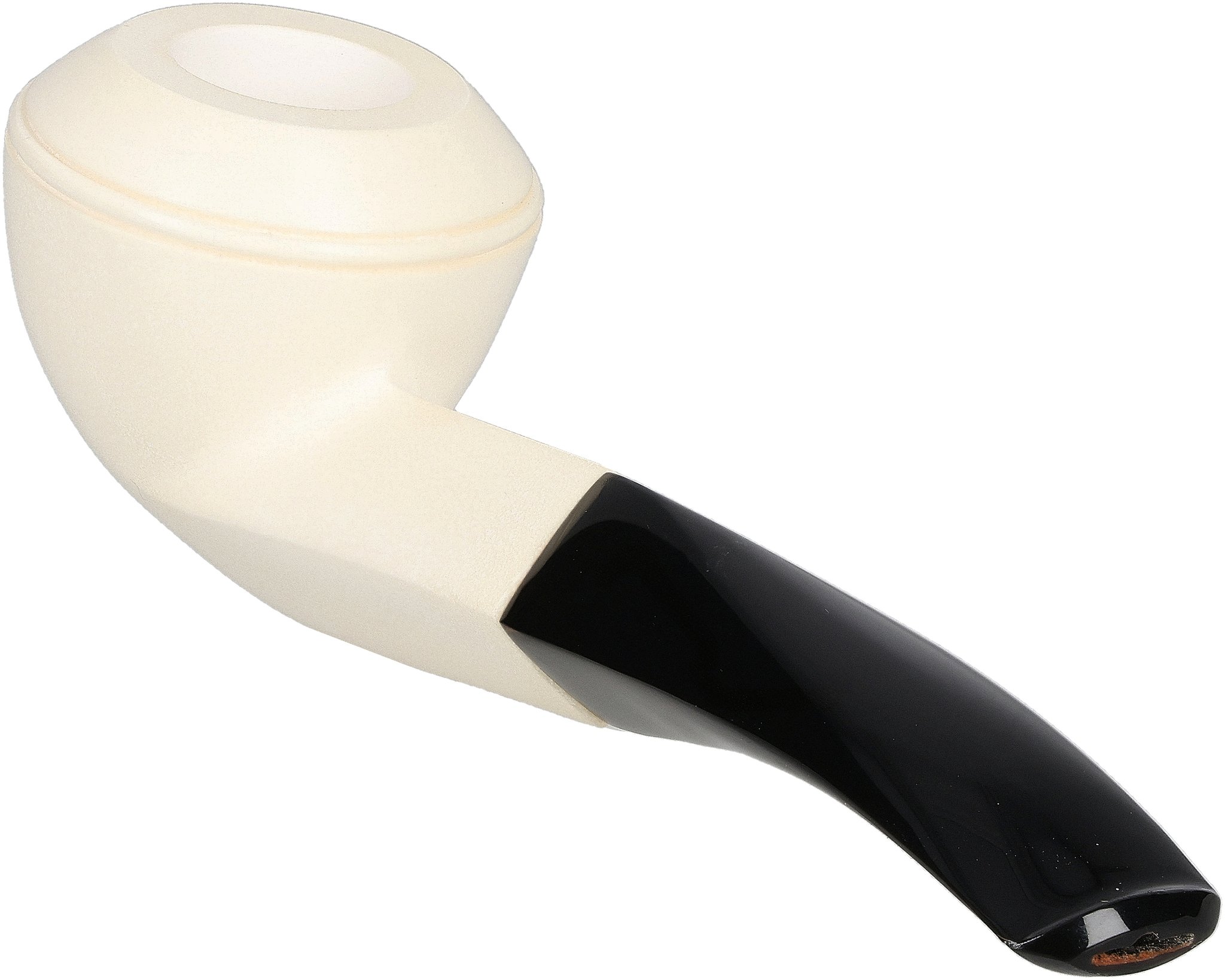 White Pipes Meerschaum Bent Bulldog_02