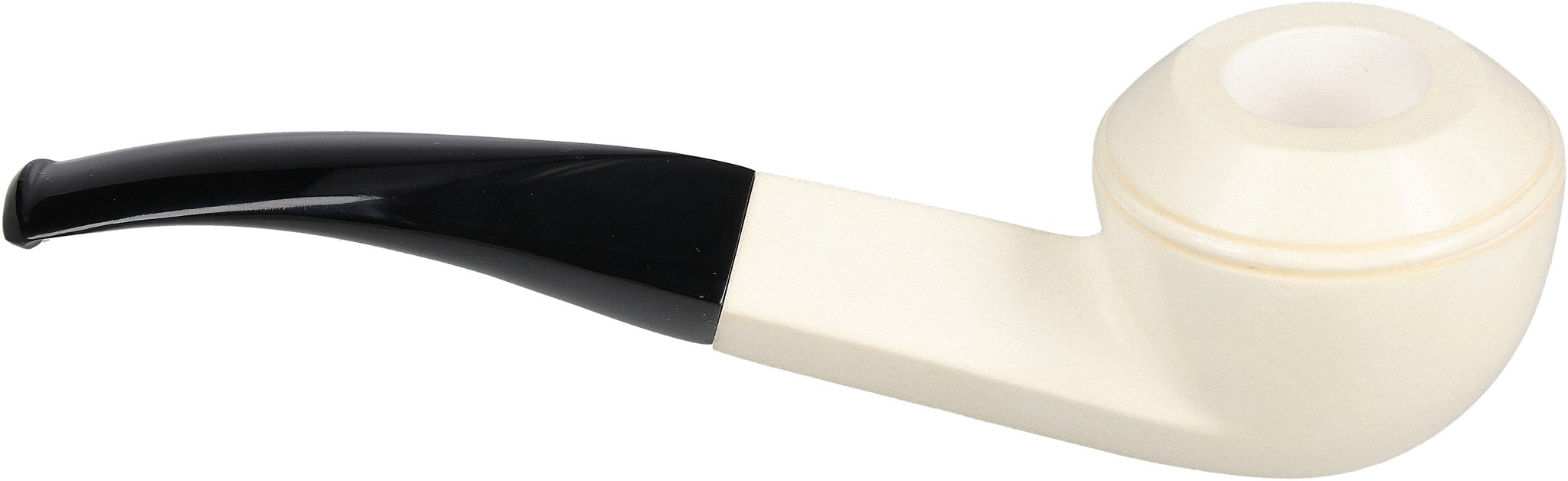 White Pipes Meerschaum Bent Bulldog_05