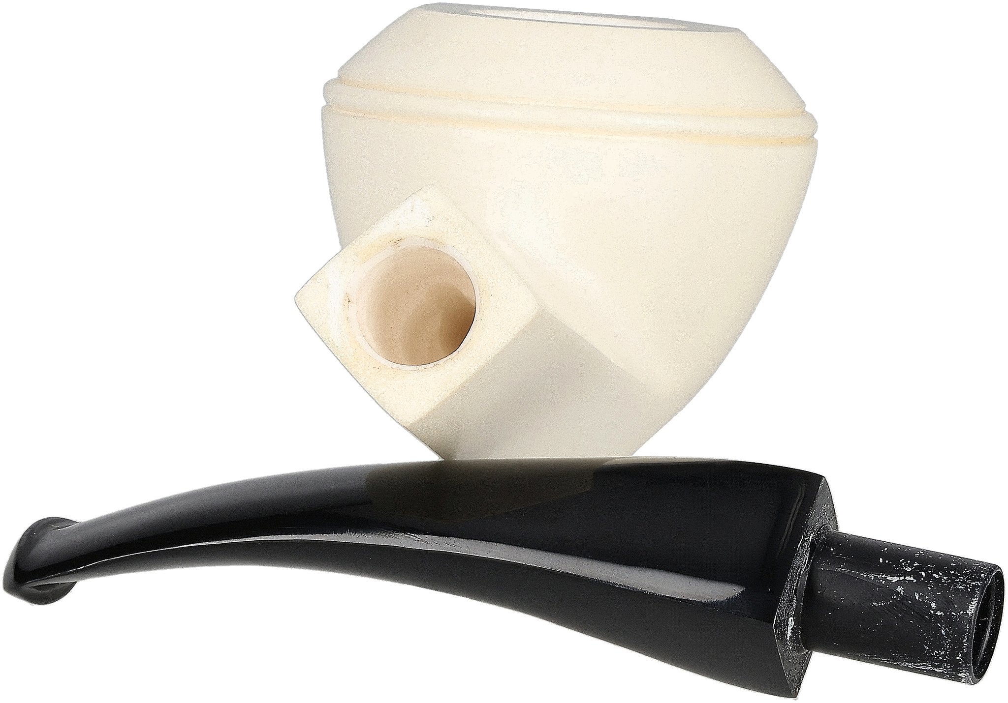 White Pipes Meerschaum Bent Bulldog_06