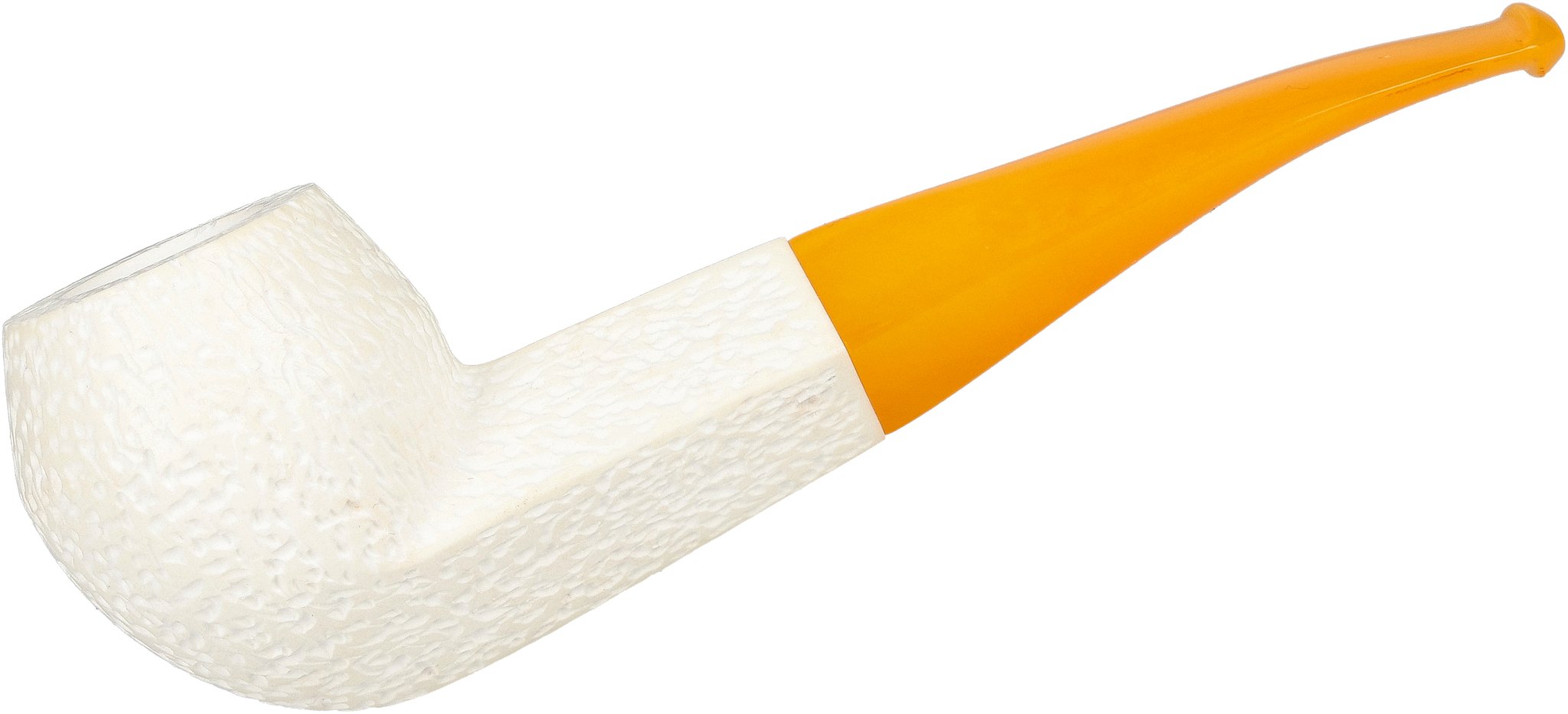 White Pipes Meerschaum Bent Bulldog_01
